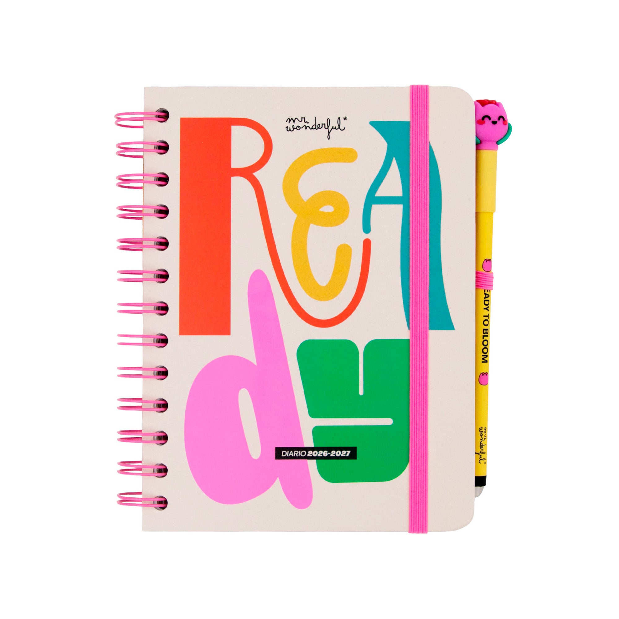 Set diario scolastico Mr. Wonderful piccolo 2026-27 Settimanale + 3 penne cancellabili Bo-Bo - Ready