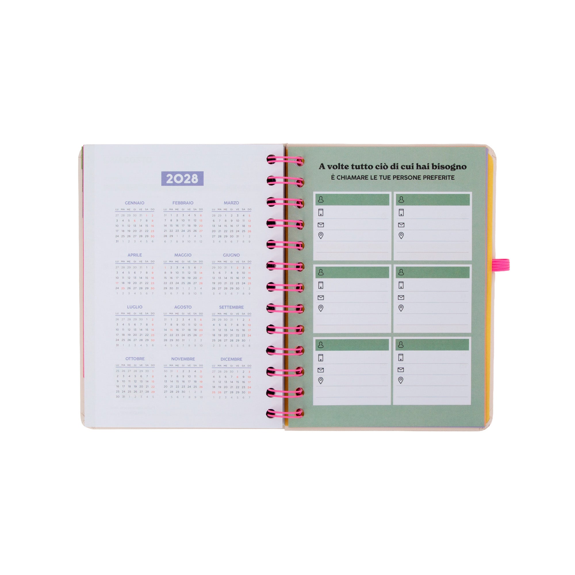 Set diario scolastico Mr. Wonderful piccolo 2026-27 Settimanale + 3 penne cancellabili Bo-Bo - Ready