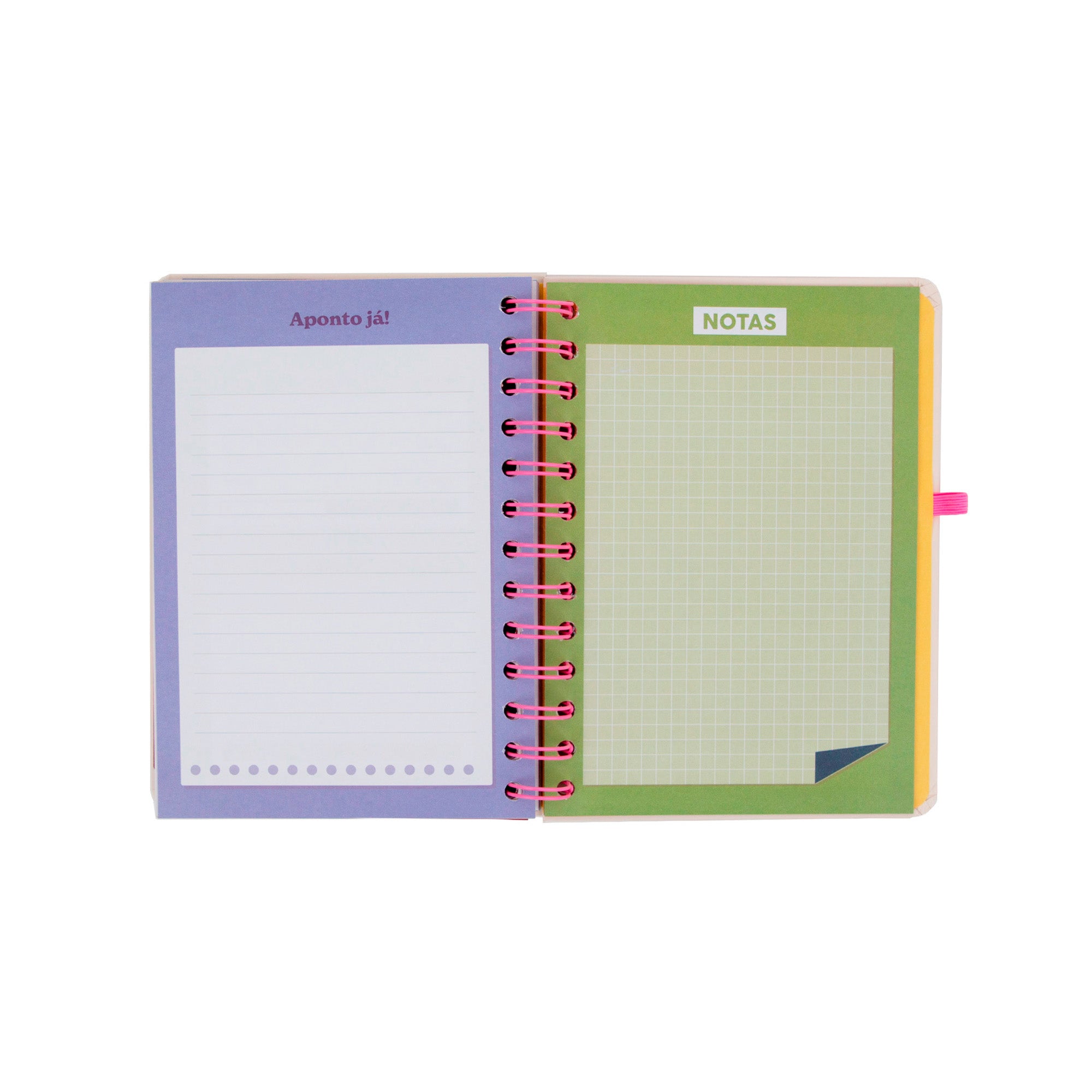 Conjunto agenda Mr. Wonderful pequena 2026-27 Semanal + 3 canetas apagáveis Bo-Bo - Ready