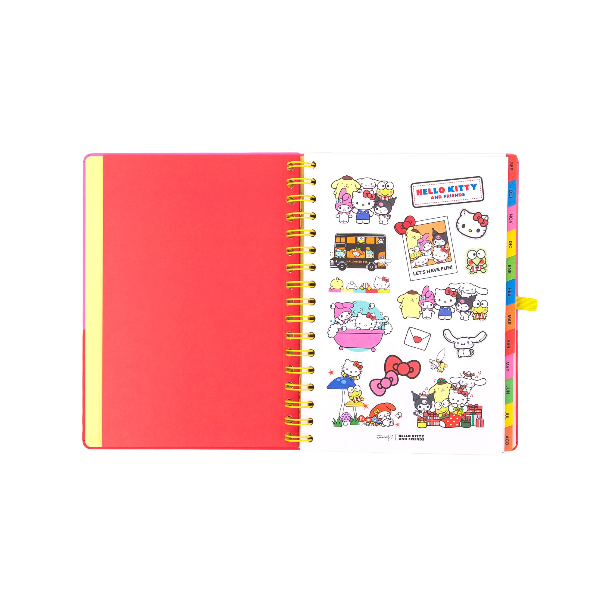 Agenda 2026-27 Hello Kitty & Friends x Mr. Wonderful Semanal - Somos el mejor equipo