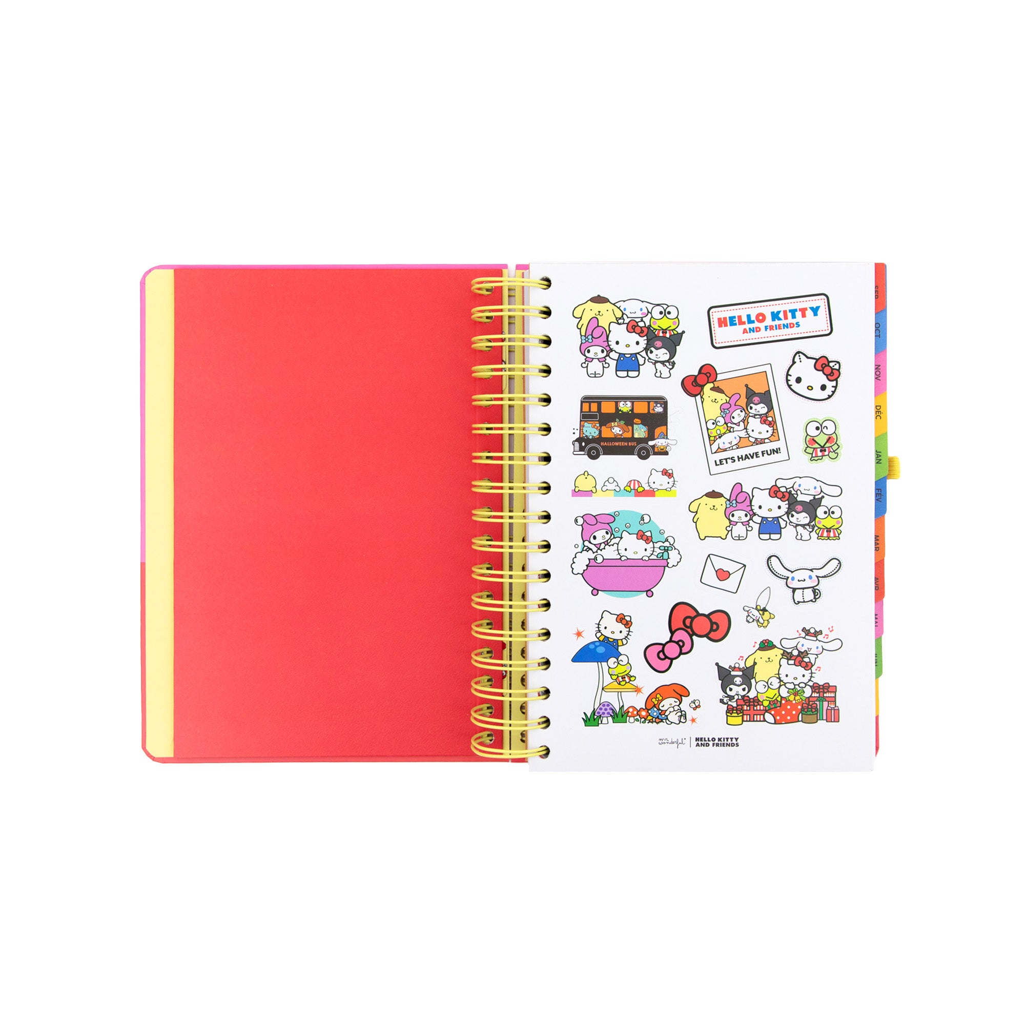 Agenda 2026-27 Hello Kitty & Friends x Mr. Wonderful Journalier - On est la meilleure équipe