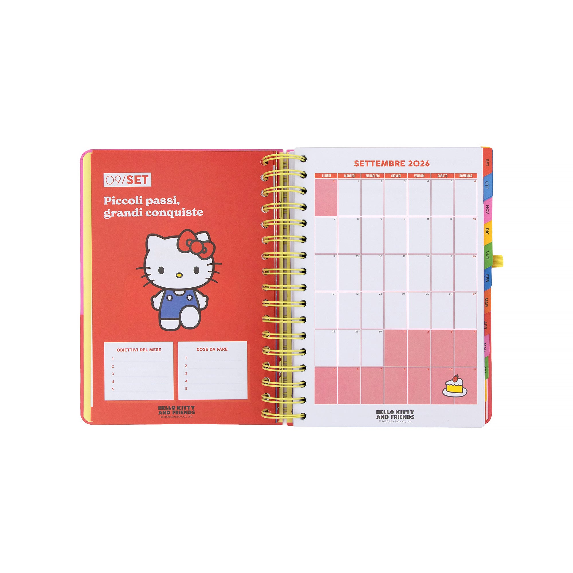 Diario scolastico 2026-27 Hello Kitty&Friends x Mr.Wonderful Giornaliero - Siamo la squadra migliore