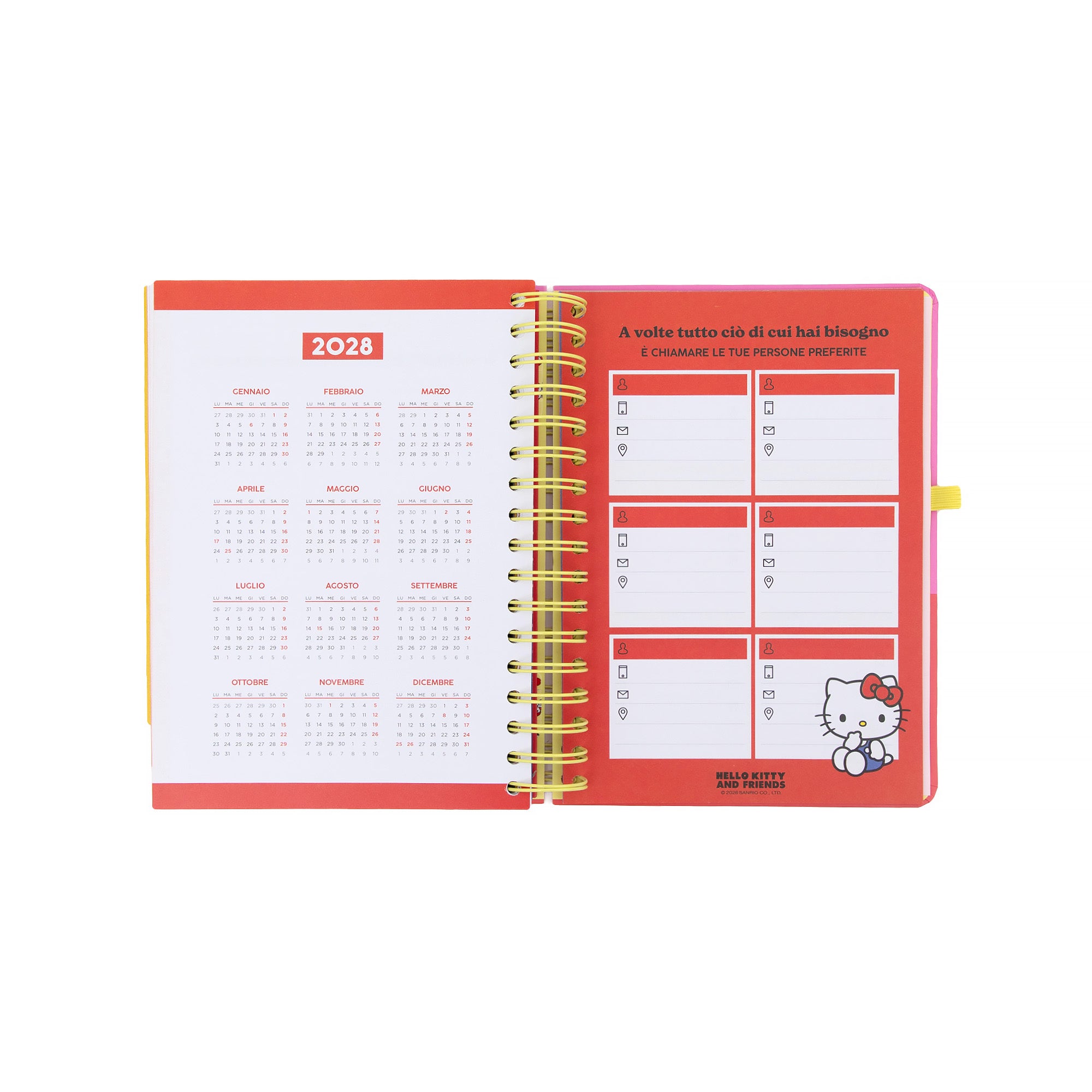 Diario scolastico 2026-27 Hello Kitty&Friends x Mr.Wonderful Giornaliero - Siamo la squadra migliore