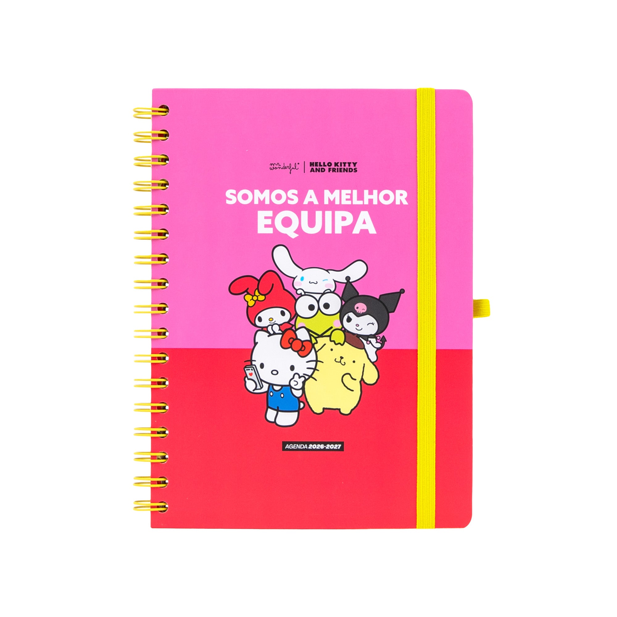 Agenda 2026-27 Hello Kitty & Friends x Mr. Wonderful Semanal - Somos a melhor equipa