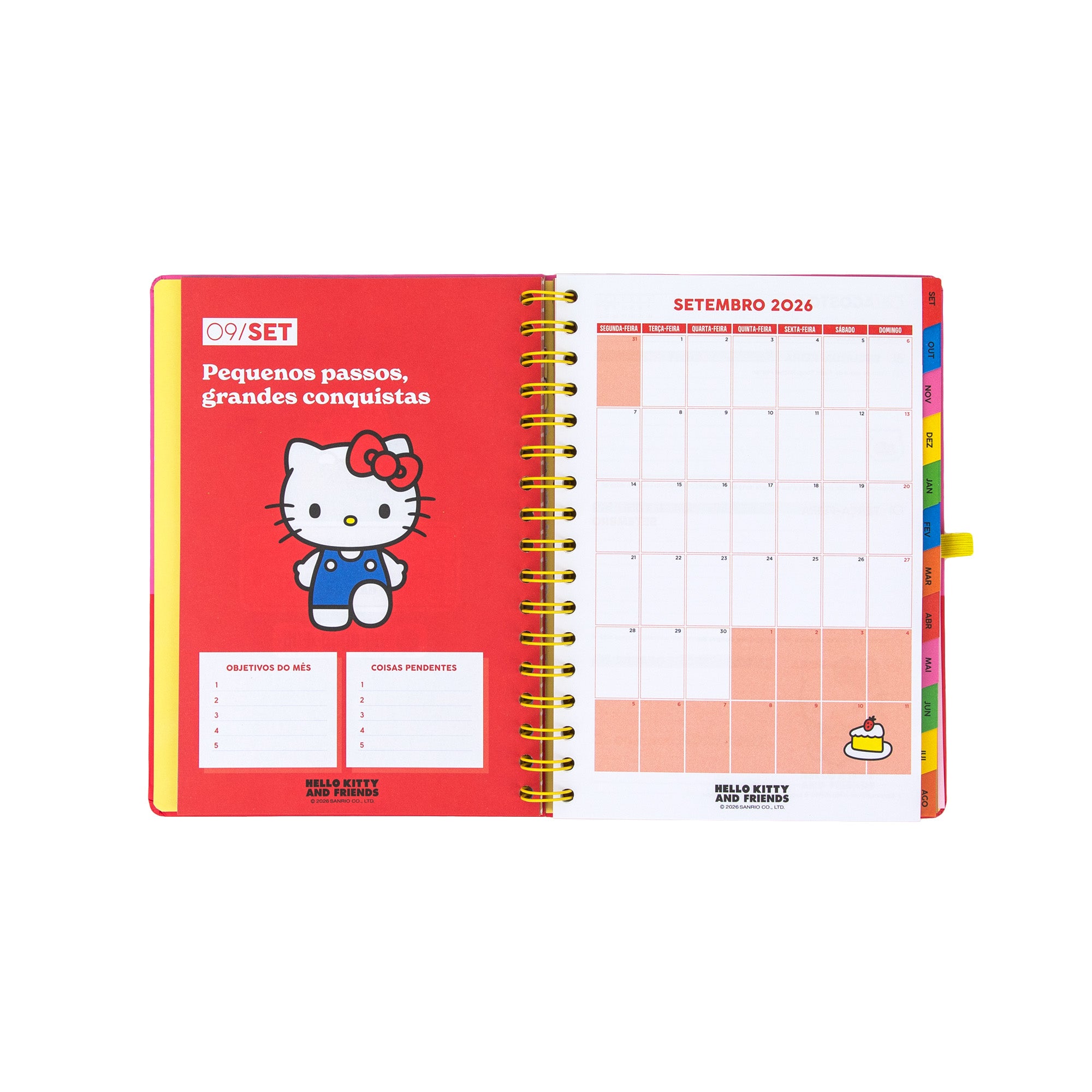 Agenda 2026-27 Hello Kitty & Friends x Mr. Wonderful Semanal - Somos a melhor equipa