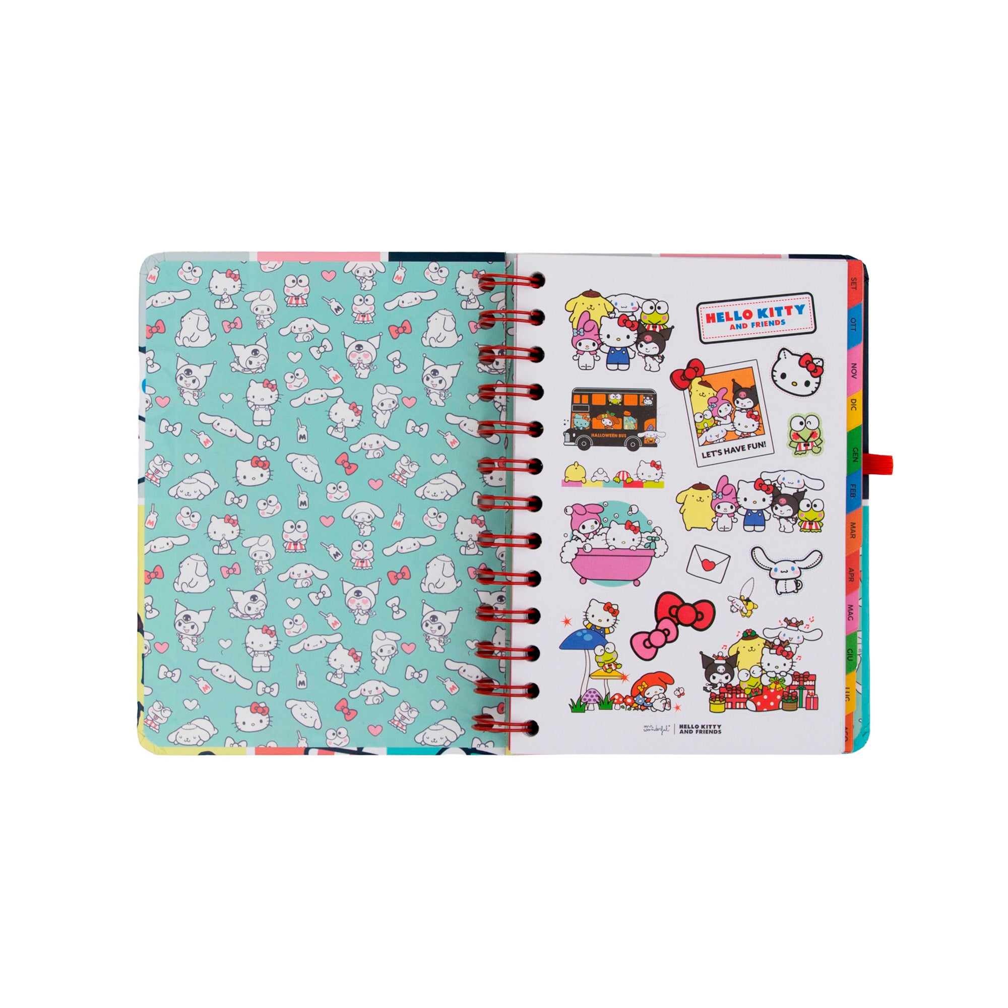 Diario 2026-27 piccolo Hello Kitty&Friends Settimanale + 3 Bo-Bo - Siamo la squadra migliore