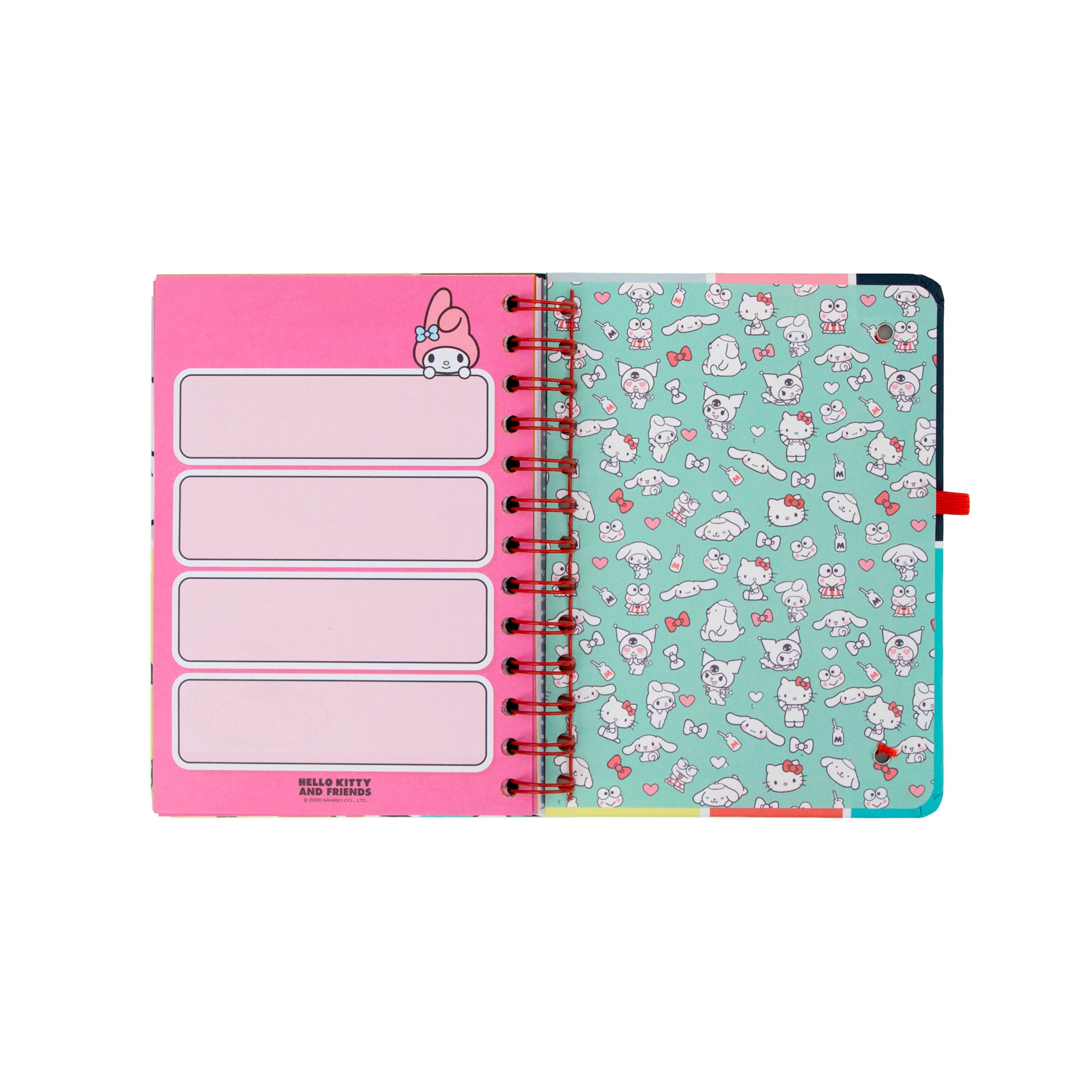 Diario 2026-27 piccolo Hello Kitty&Friends Settimanale + 3 Bo-Bo - Siamo la squadra migliore