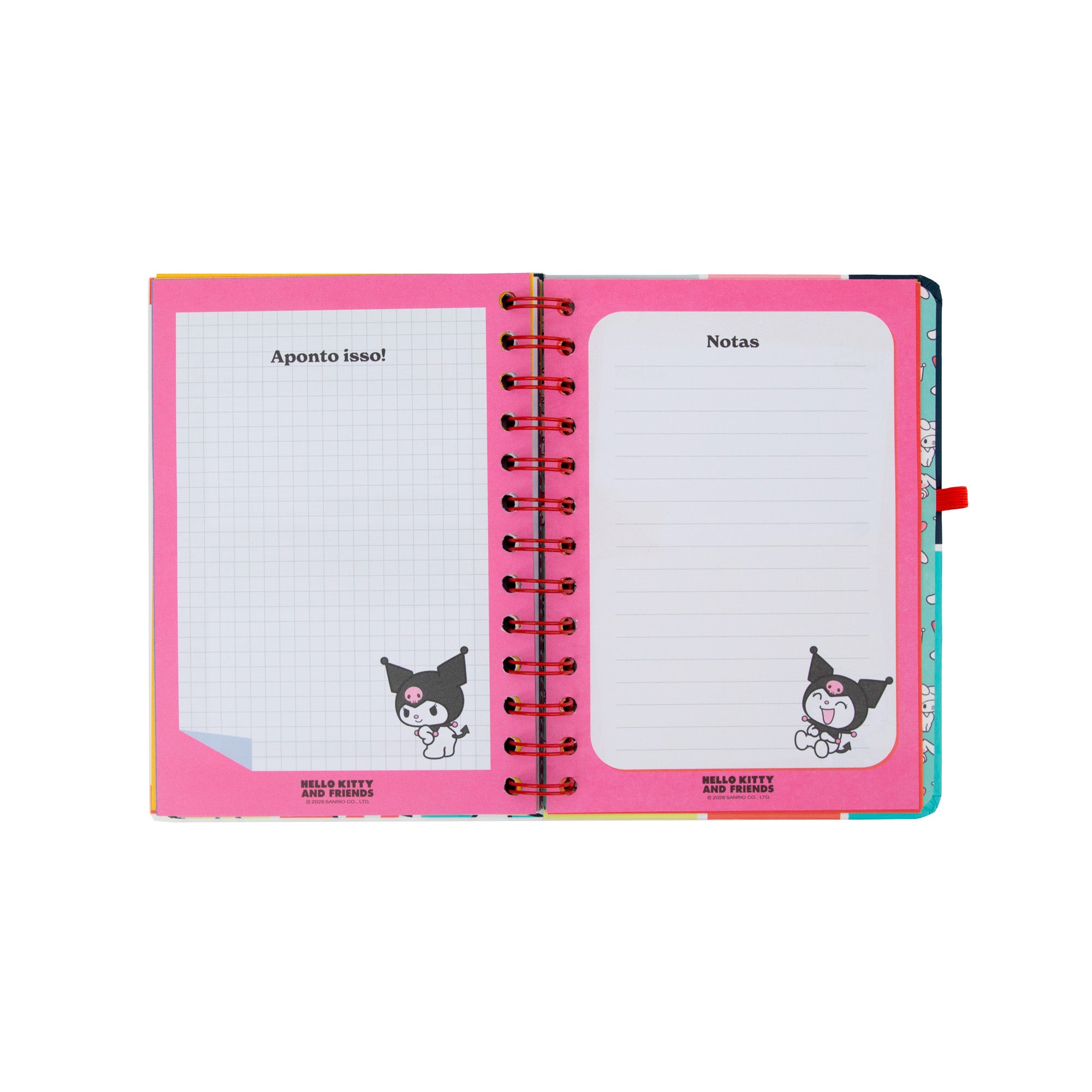 Agenda 2026-27 pequena Hello Kitty&Friends Semanal + 3 Bo-Bo - Somos a melhor equipa