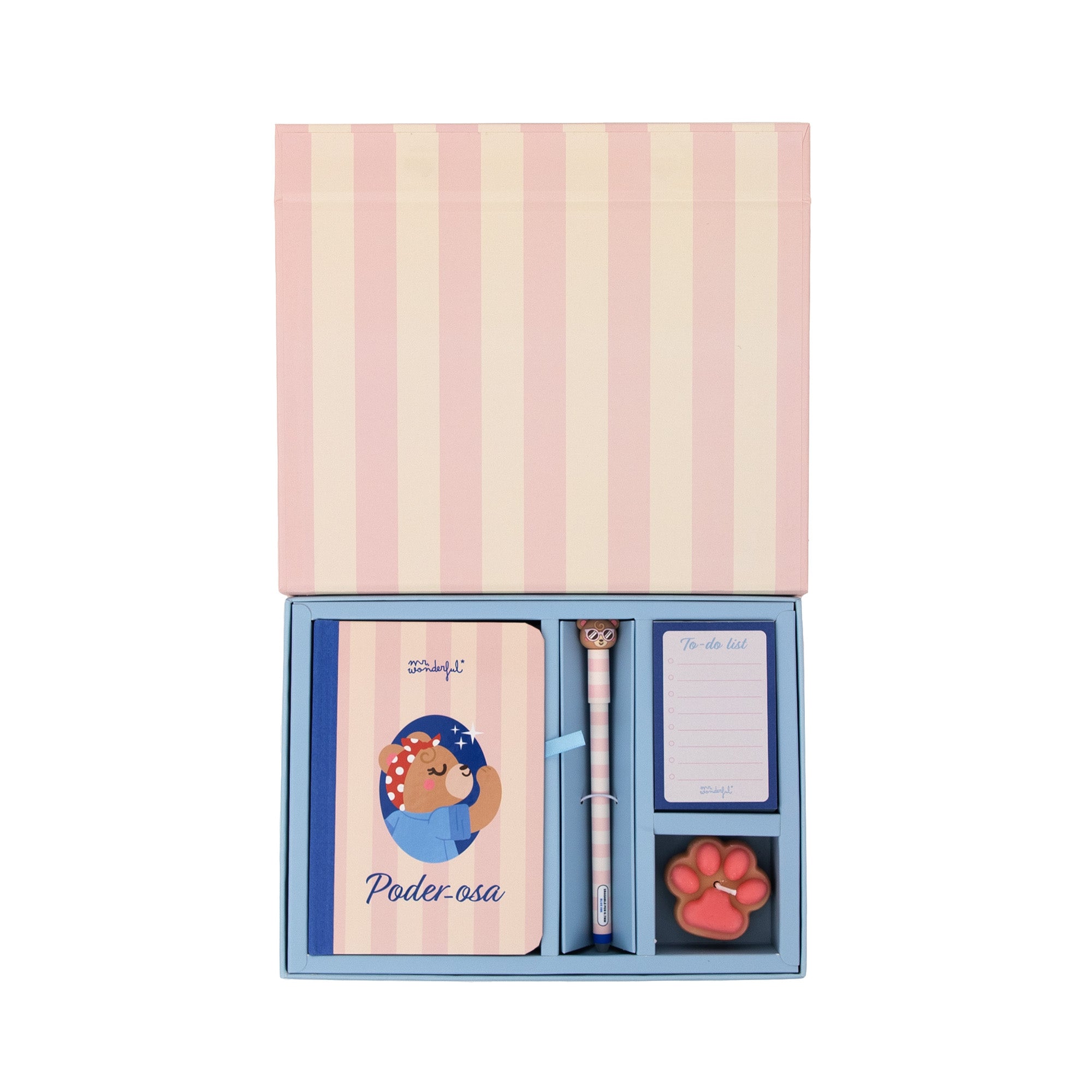 Kit de libreta A6 + boli borrable Bo-Bo + vela + to-do list - Poder-osa