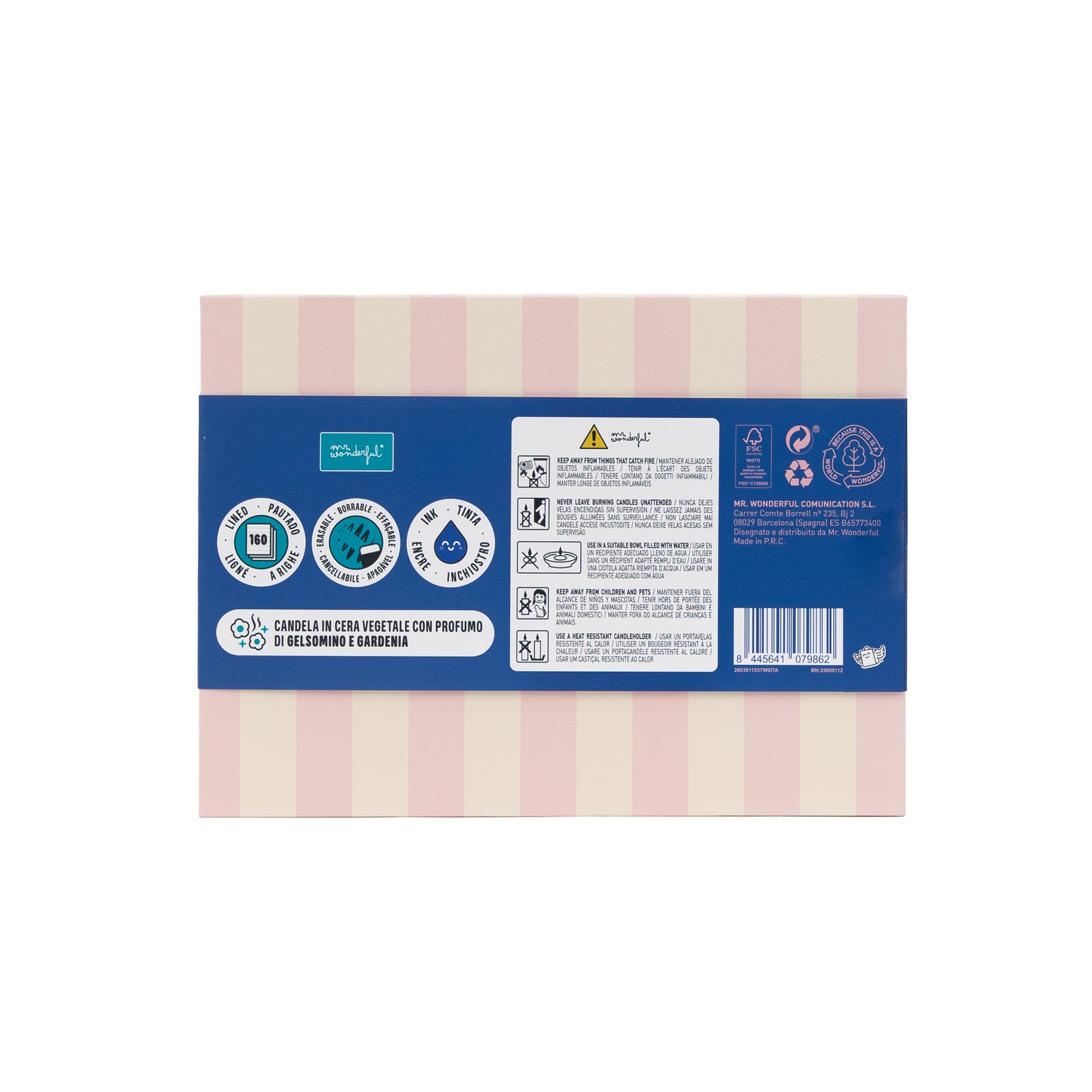 Kit quaderno A6 + penna cancellabile Bo-Bo + candela + to-do list - Coraggi-orsa