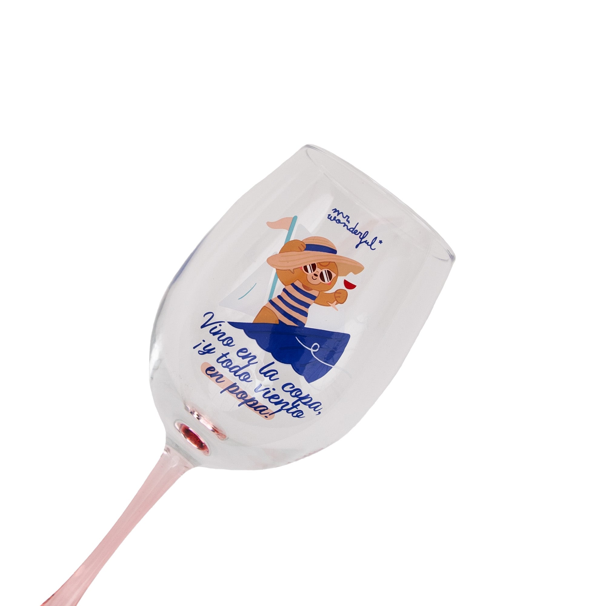 Copa de vino - Vino en la copa ¡y todo viento en popa!