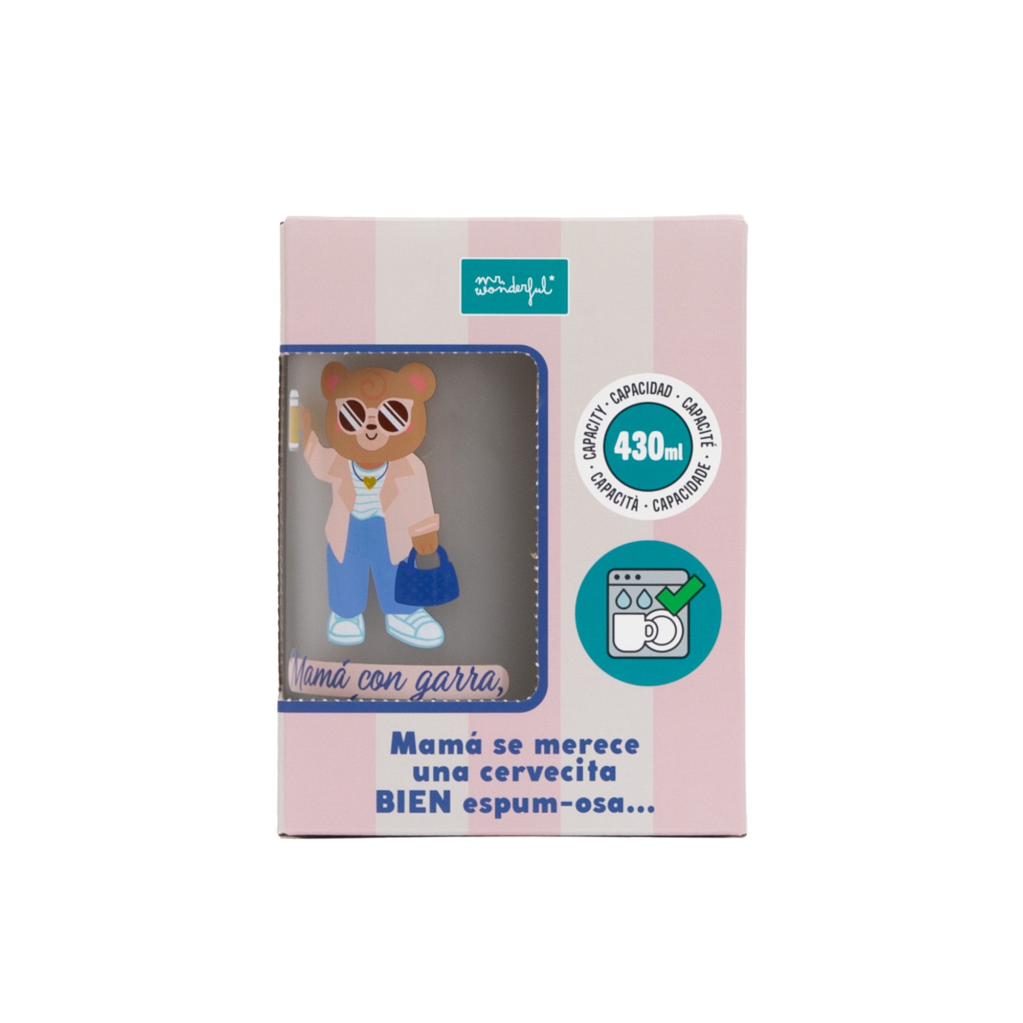 Jarra de cerveza - Mamá con garra, mamá con jarra