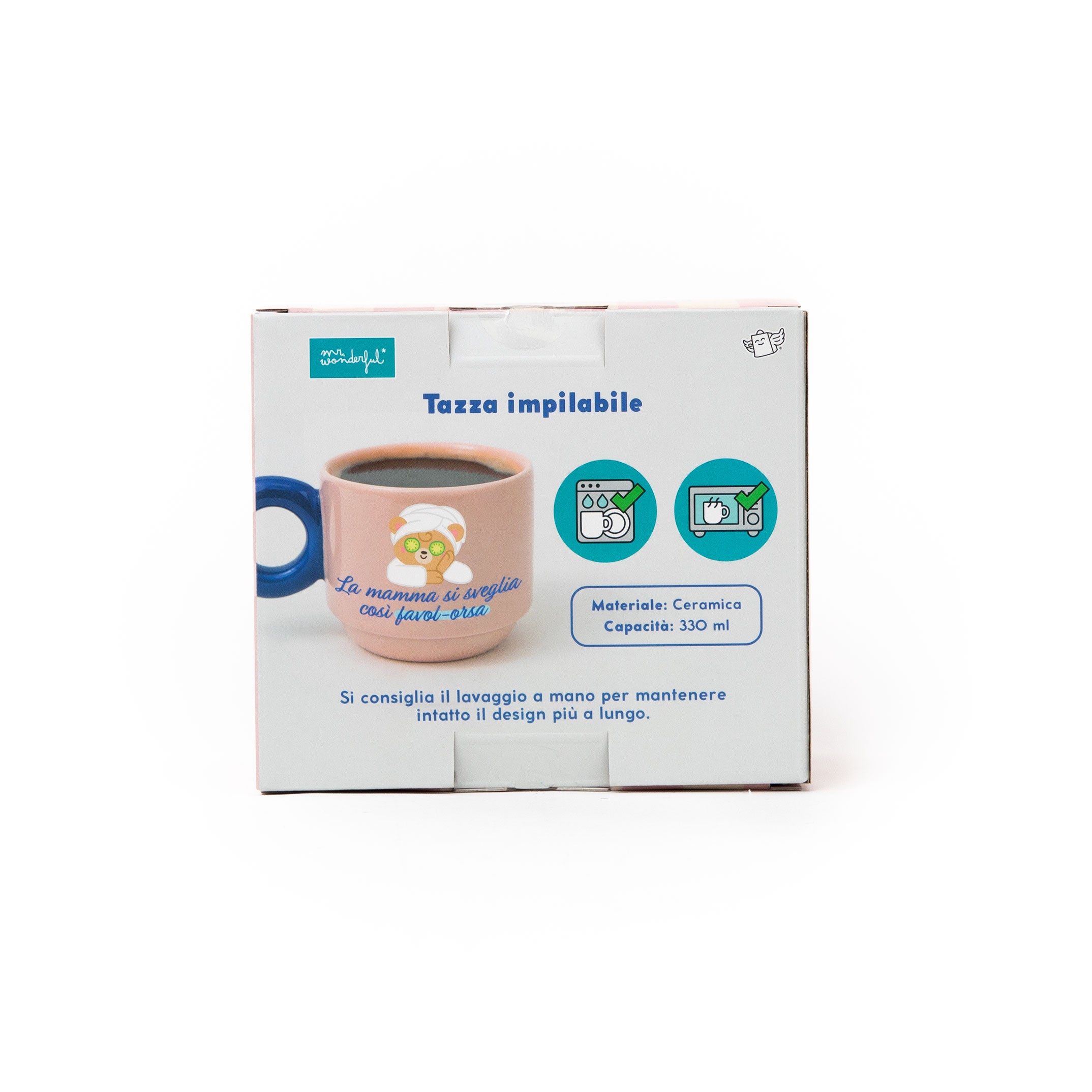 Tazza impilabile - La mamma si sveglia così favol-orsa