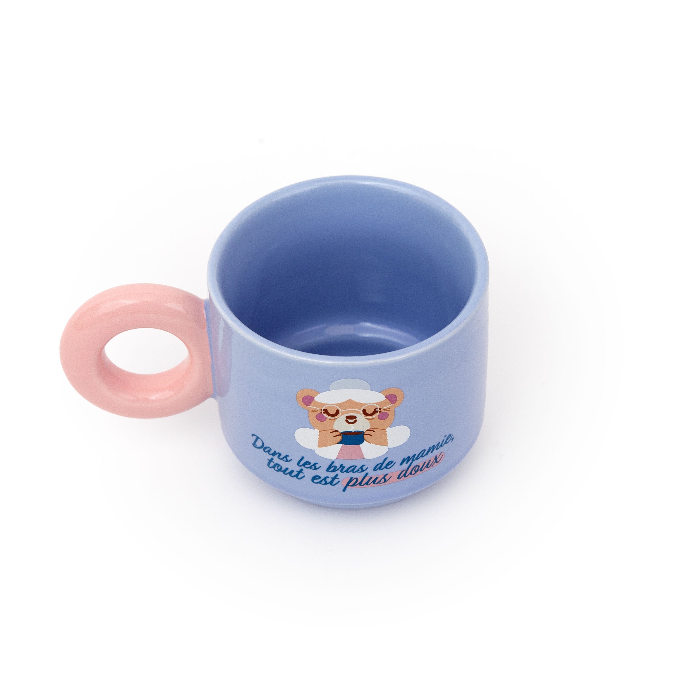 Mug empilable - Dans les bras de mamie, tout est plus doux