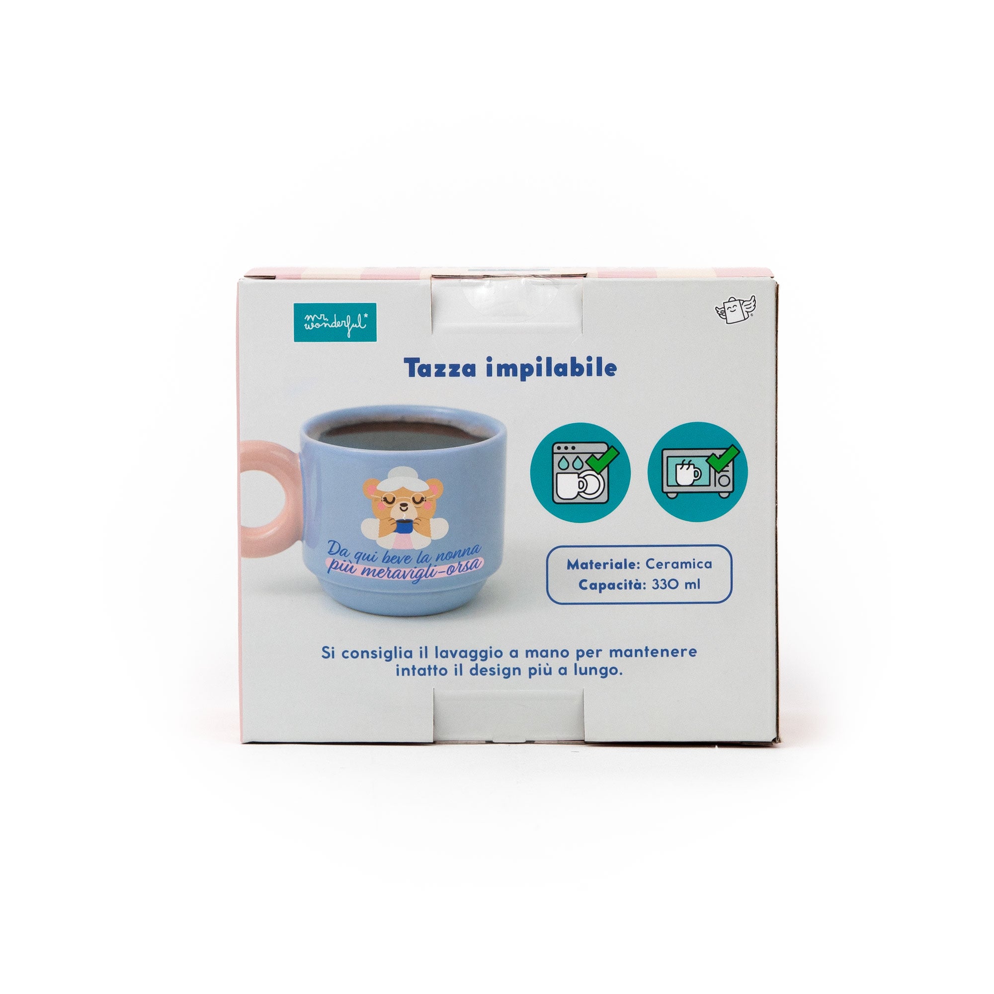 Tazza impilabile - Da qui beve la nonna più meravigli-orsa