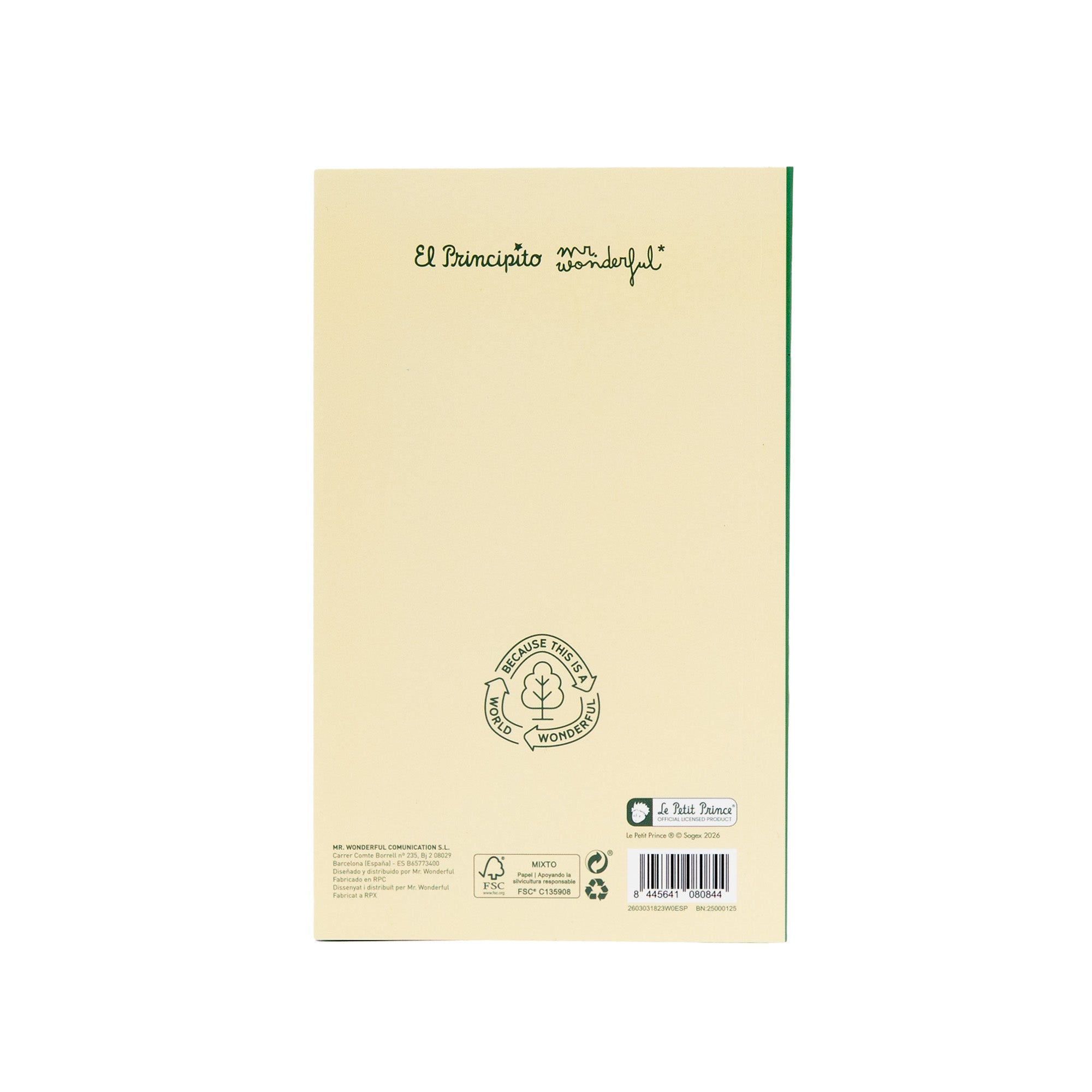 Libreta A5 tipo bloc El Principito - Lo más importante es invisible
