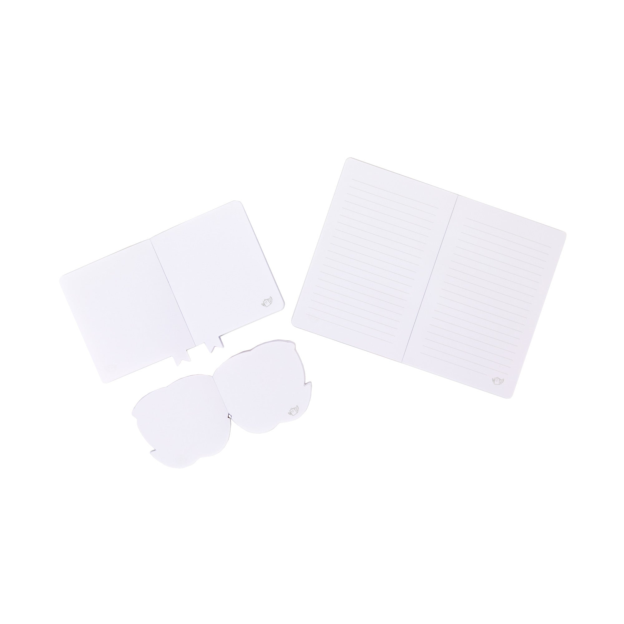 Set de 3 blocs de notas con aroma –Castillo, libro y rosa