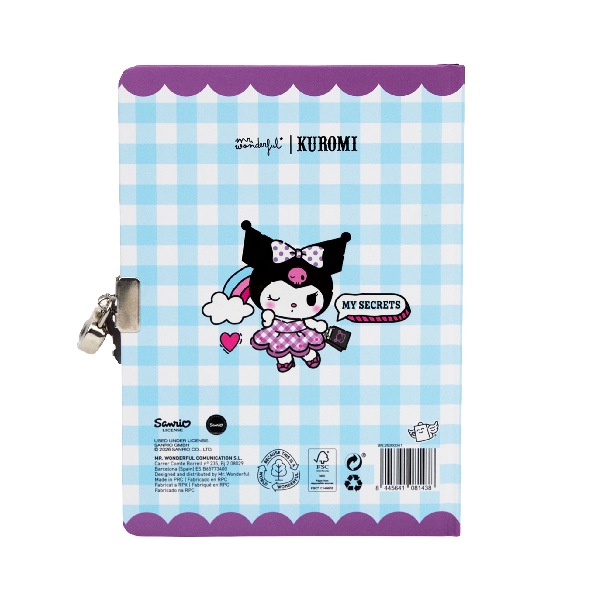 Secret Diary + Kuromi Erasable Pen - Don't Look!