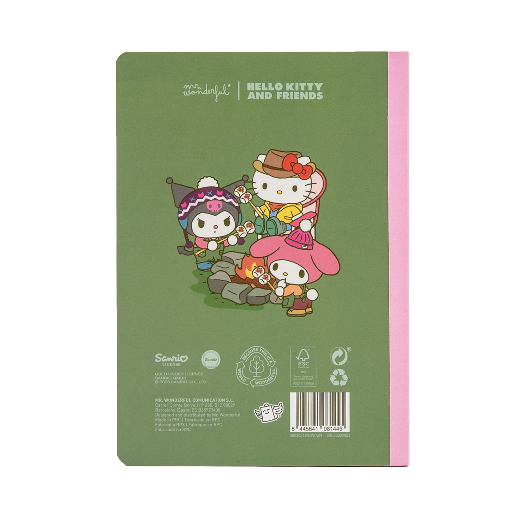 Quaderno A5 Hello Kitty and Friends - Everything Is Sweeter with Friends