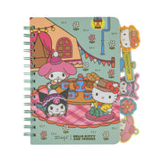 Carnet A5 avec intercalaires Hello Kitty & Friends - Camping