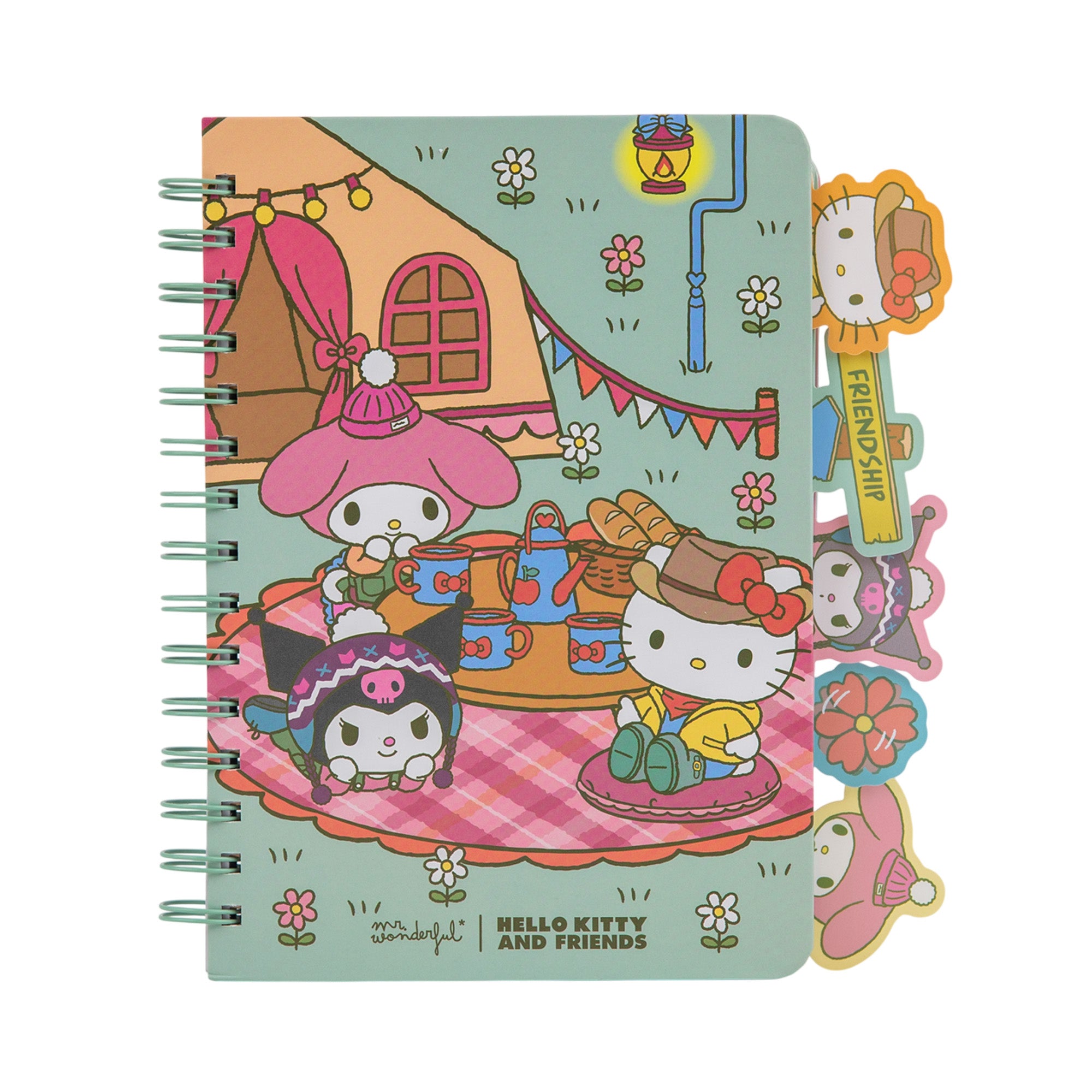 Carnet A5 avec intercalaires Hello Kitty & Friends - Camping