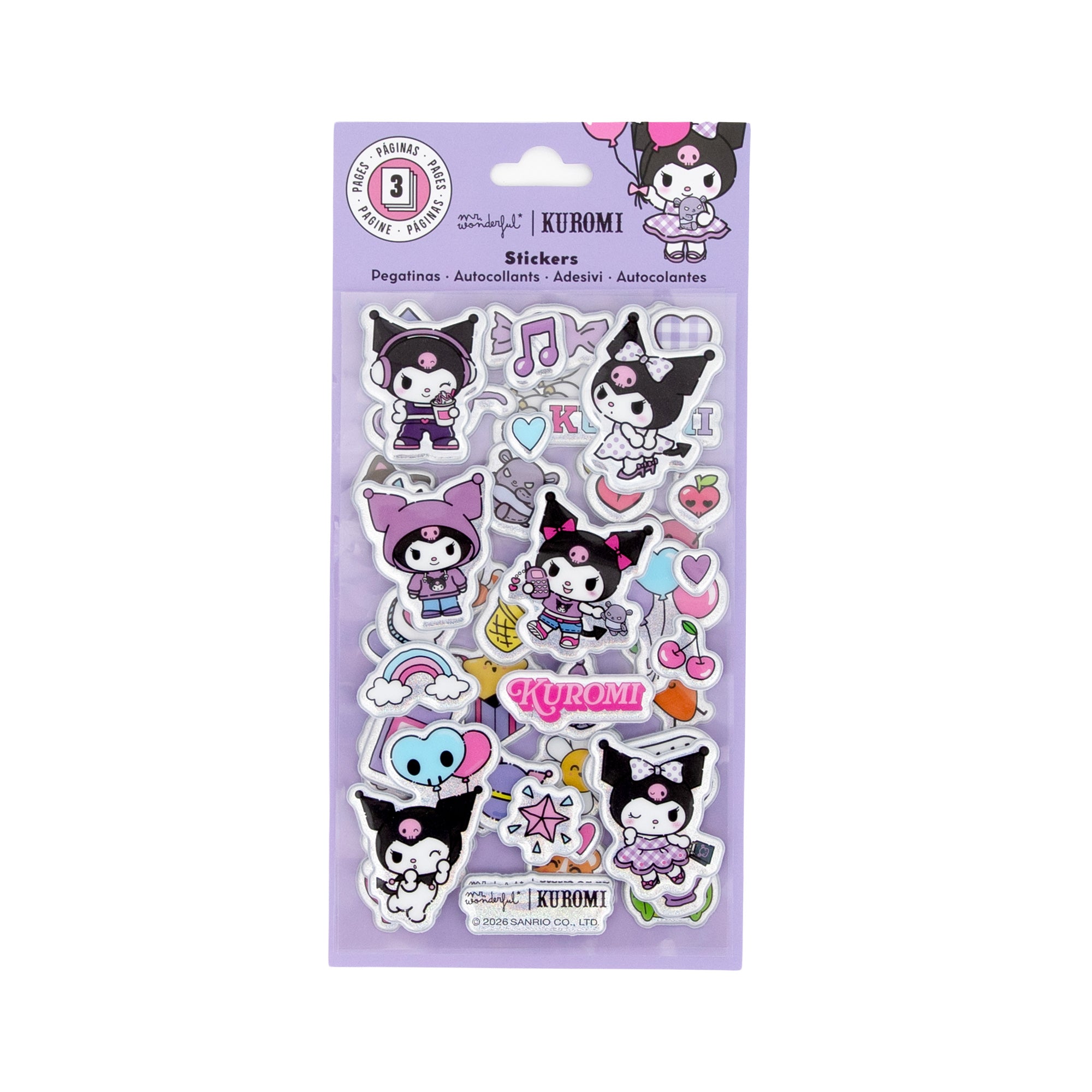 Pegatinas con volumen - Kuromi