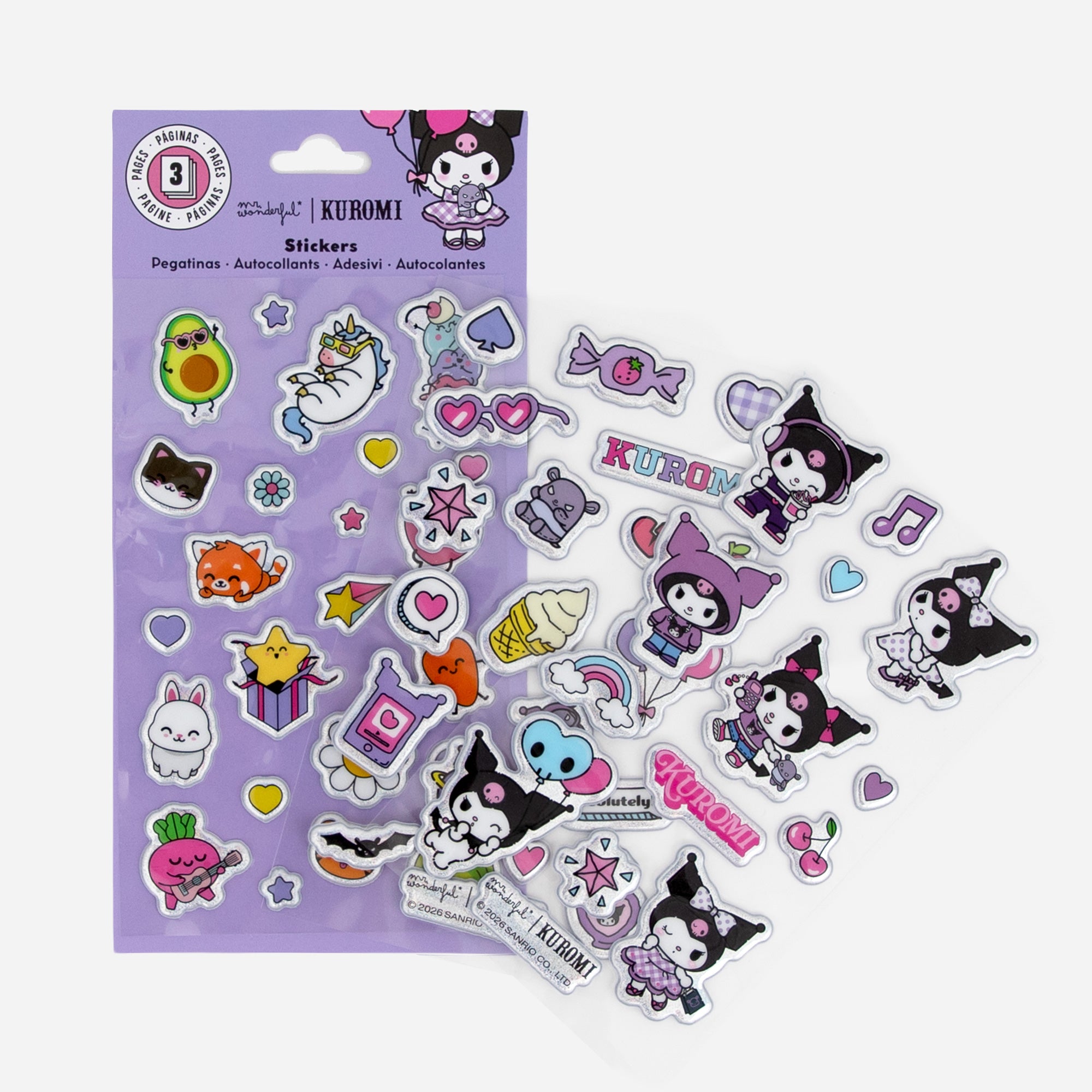 Pegatinas con volumen - Kuromi