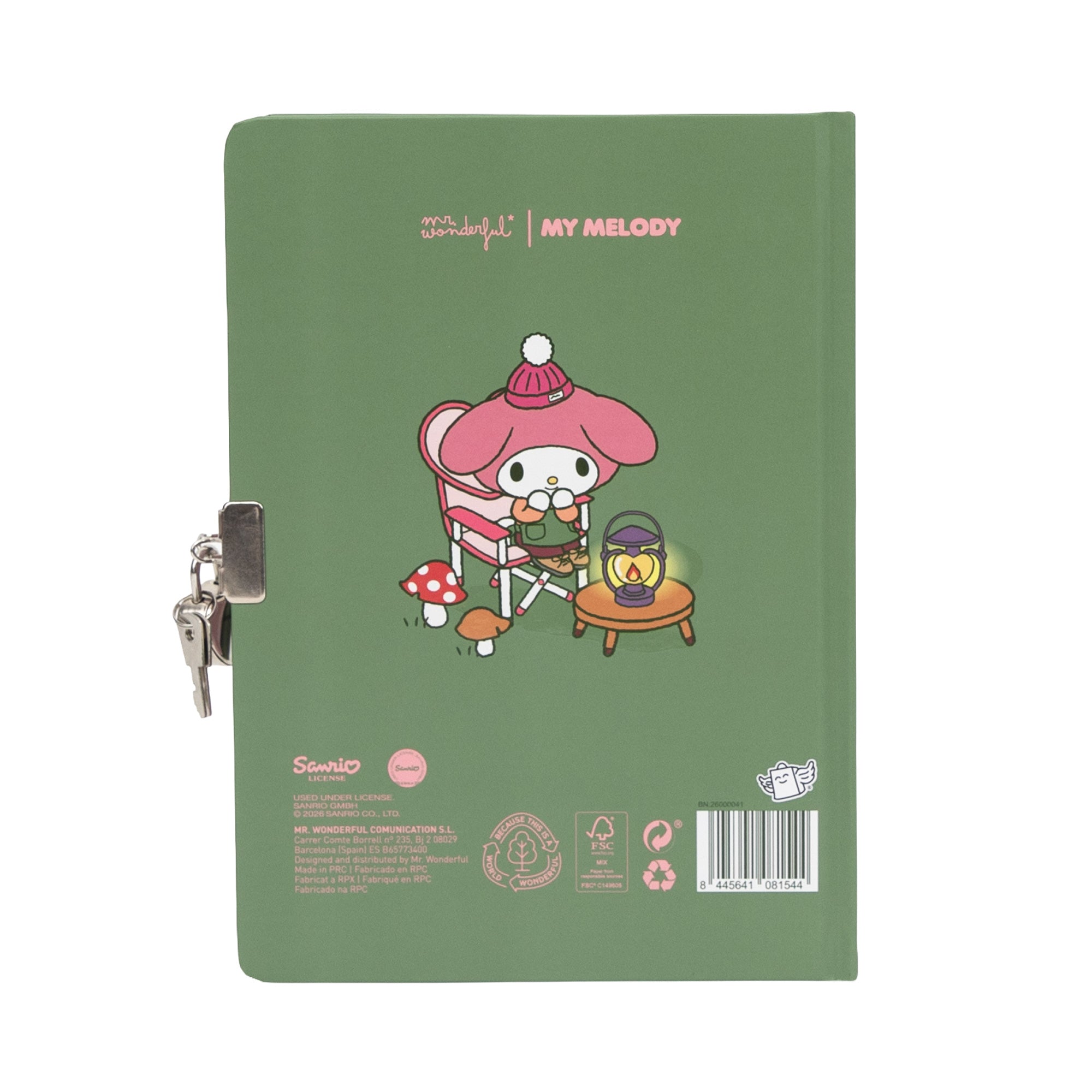 Diario secreto + Boli borrable My Melody - Shhh... It's a secret