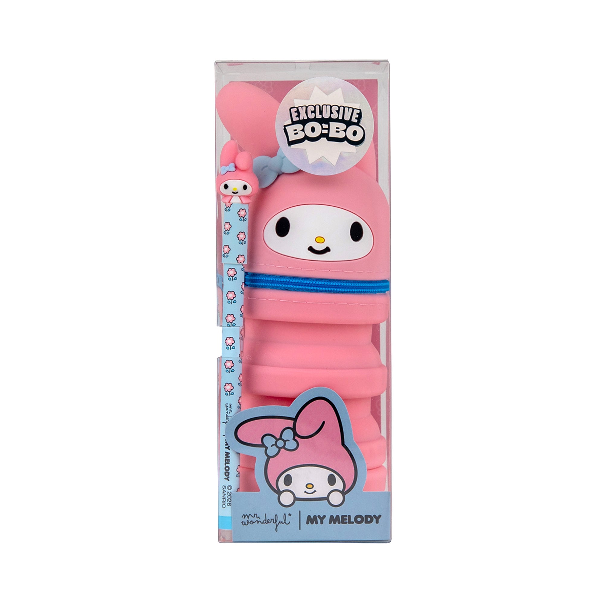 Estojo de silicone extensível + caneta apagável Bo-Bo - My Melody