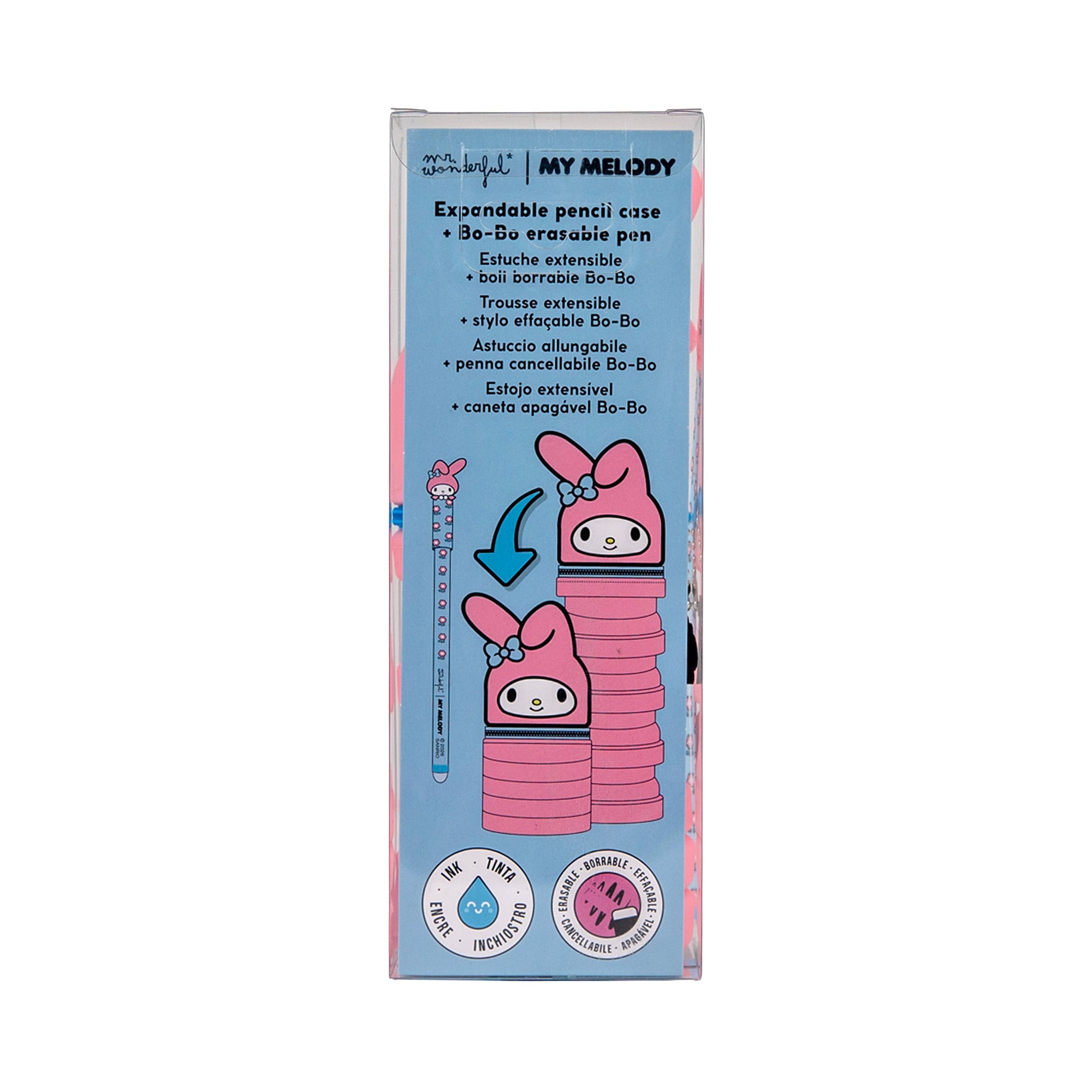 Estojo de silicone extensível + caneta apagável Bo-Bo - My Melody