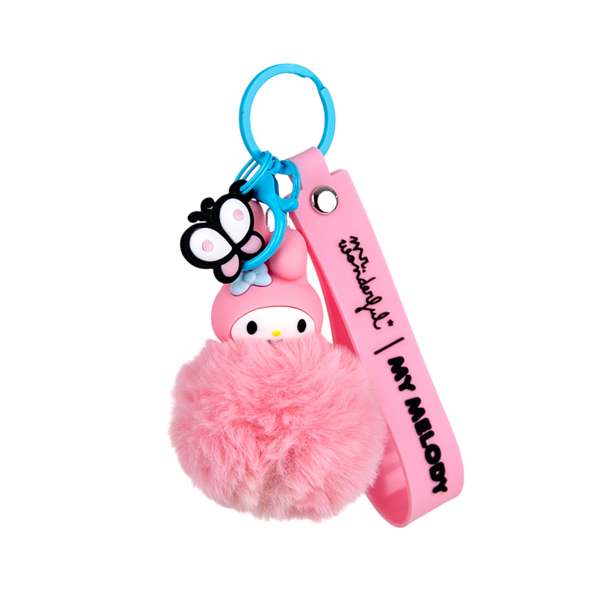 My Melody Pom-Pom Keyring