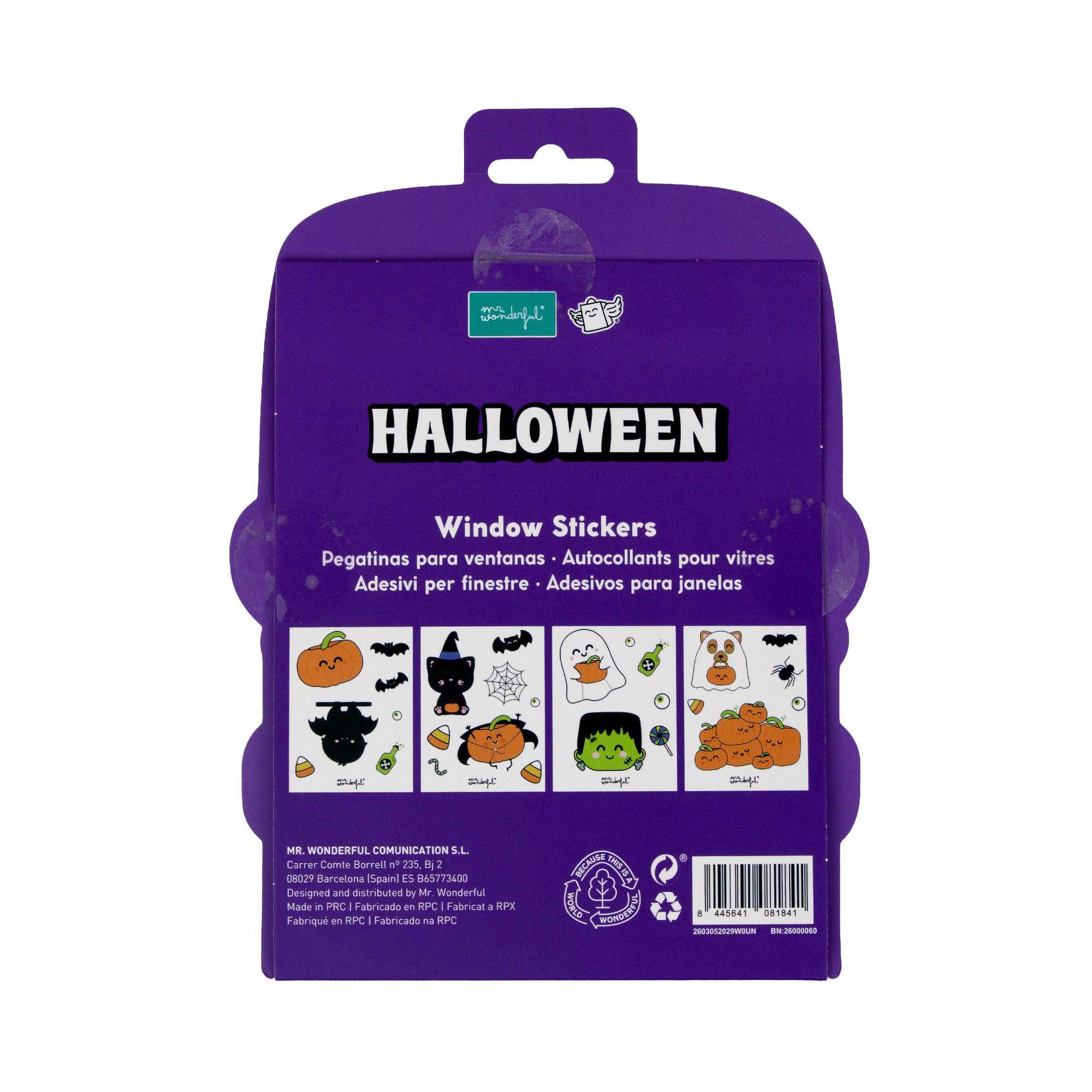 Set de pegatinas reutilizables Halloween | Mr. Wonderful 
