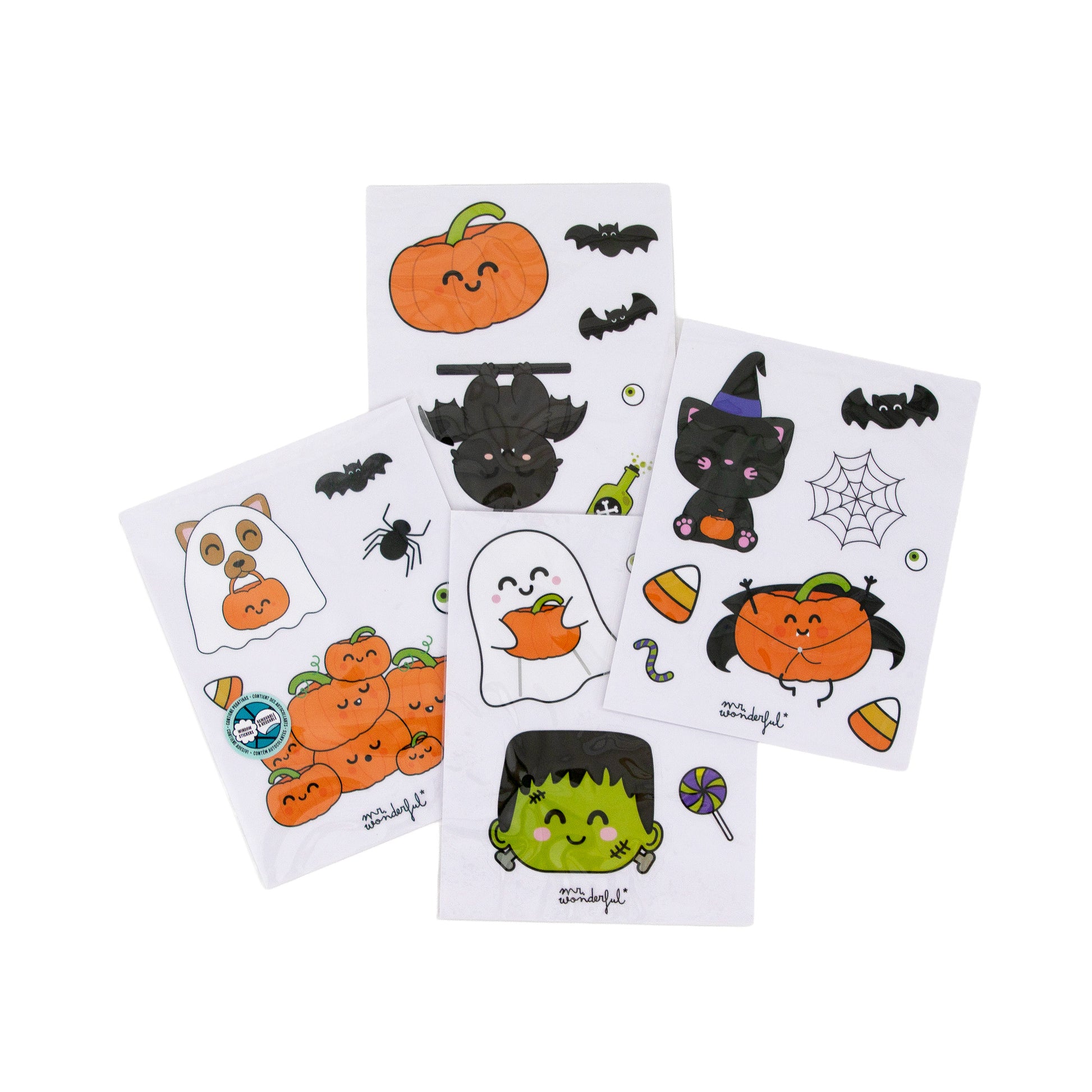 Pegatinas reutilizables para ventanas Halloween x Mr. Wonderful