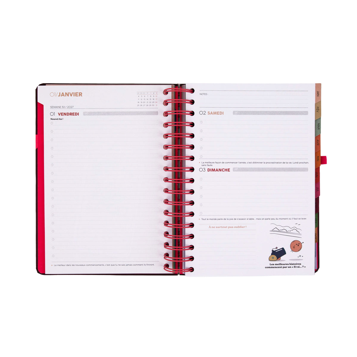 Agenda Journalier 2027 - Full aesthetic