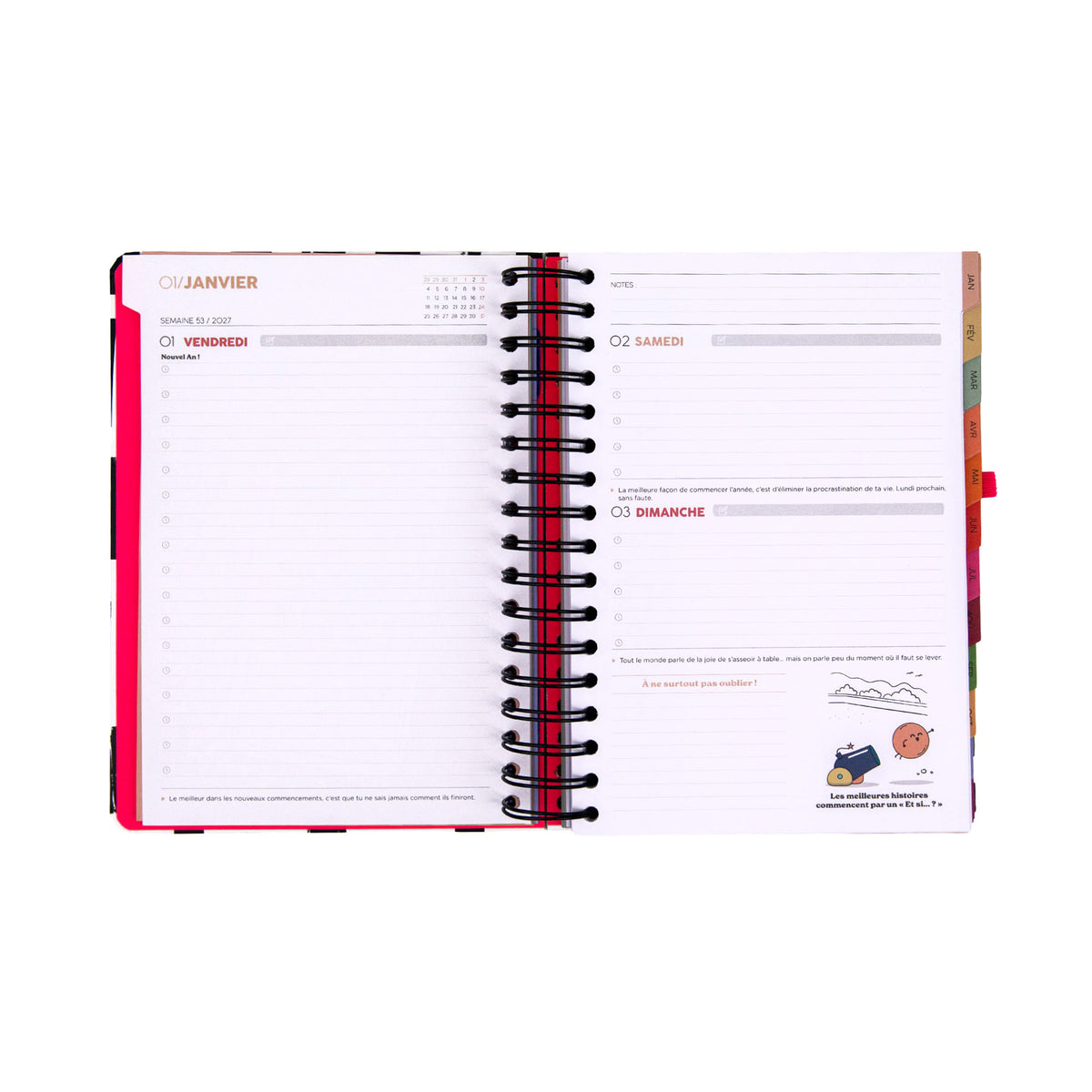 Agenda Journalier 2027 - Aujourd'hui, sans pression