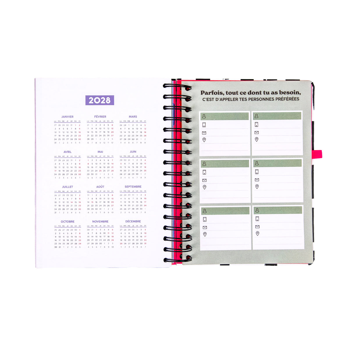 Agenda Journalier 2027 - Aujourd'hui, sans pression