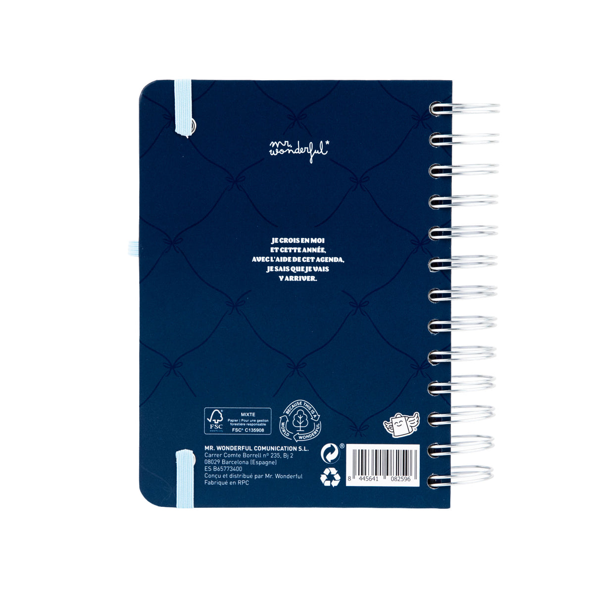 Agenda quotidien compact Mr. Wonderful 2027