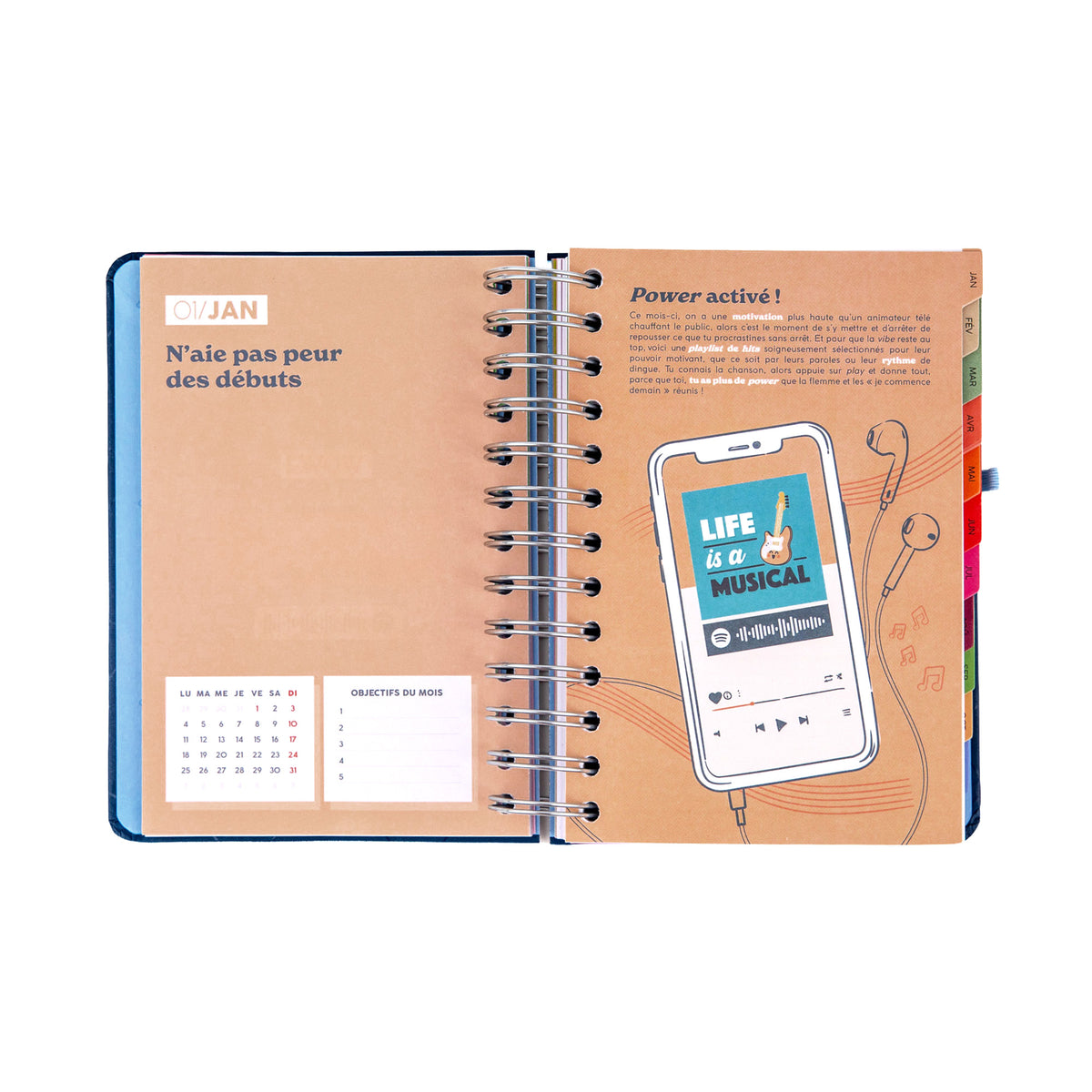 Agenda Mr. Wonderful 2027 avec autocollants
