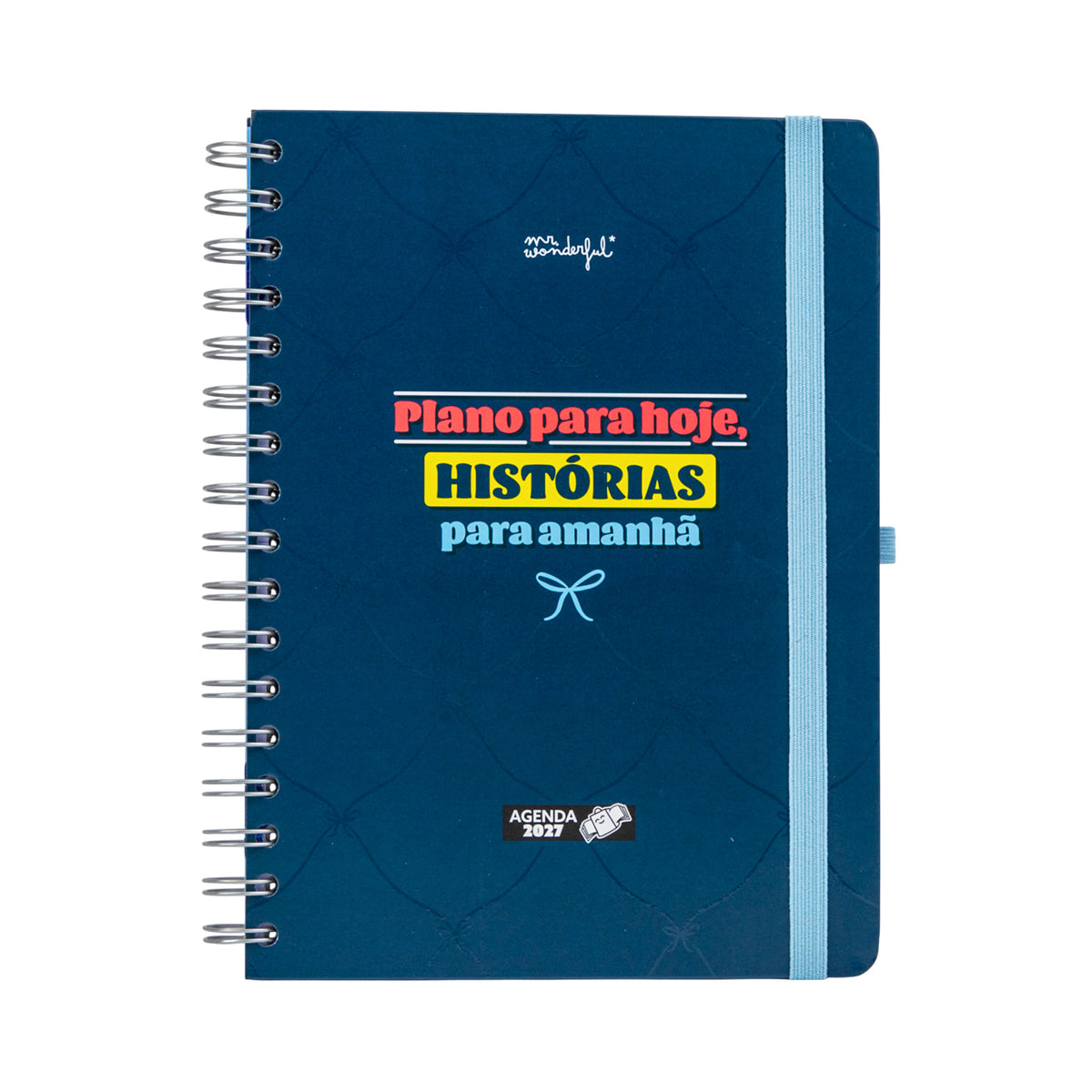 Agenda diária 2027 Mr. Wonderful Plano para hoje, histórias para amanhã