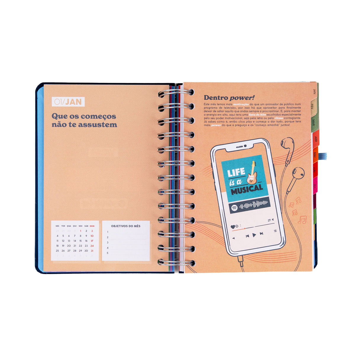 Agenda Mr. Wonderful 2027 com autocolantes