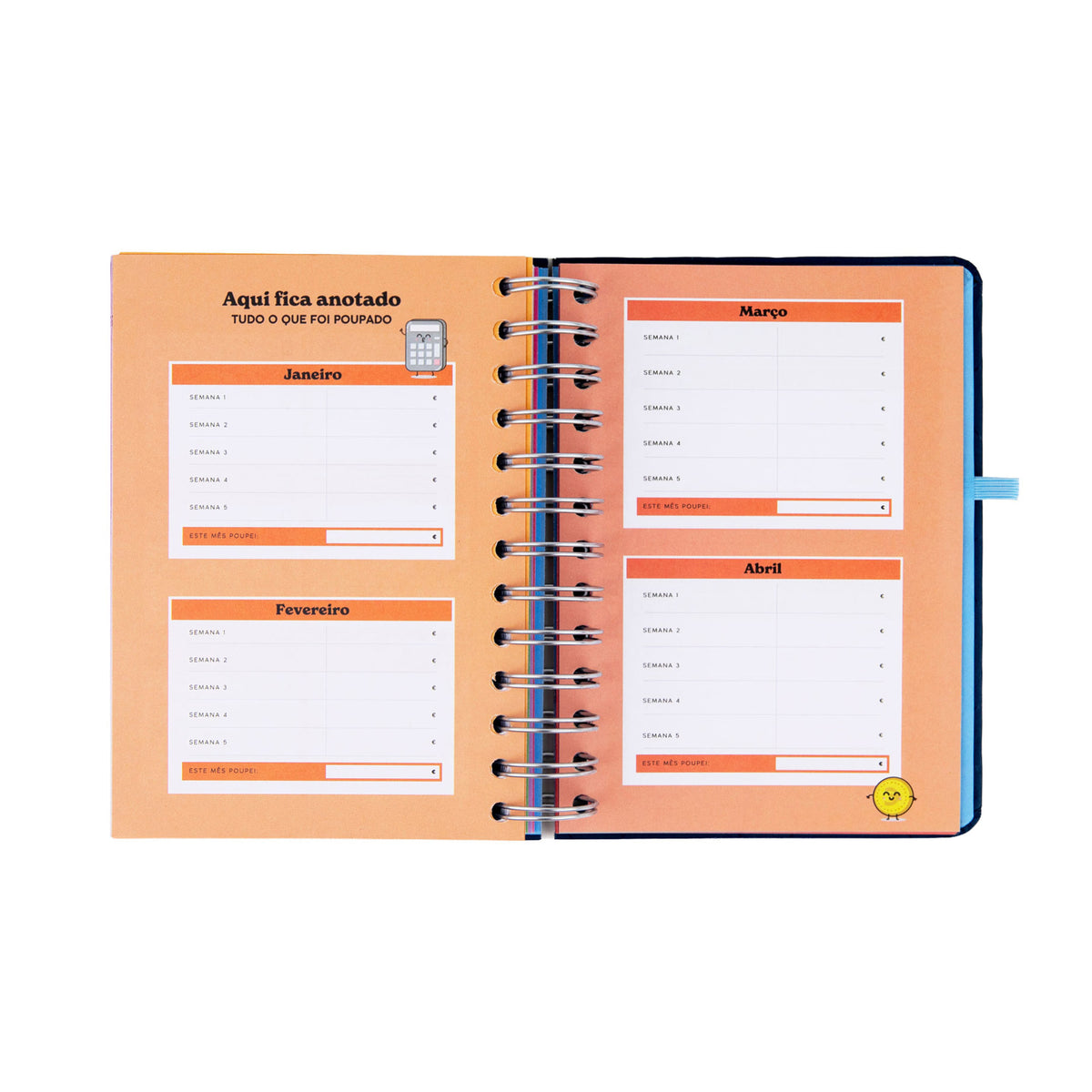 Agenda grande 2027 com bolso interior Mr. Wonderful