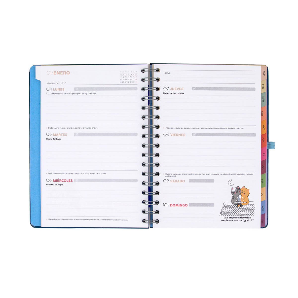 Agenda Semanal 2027 Mr Wonderful - Plan para hoy, historias para mañana