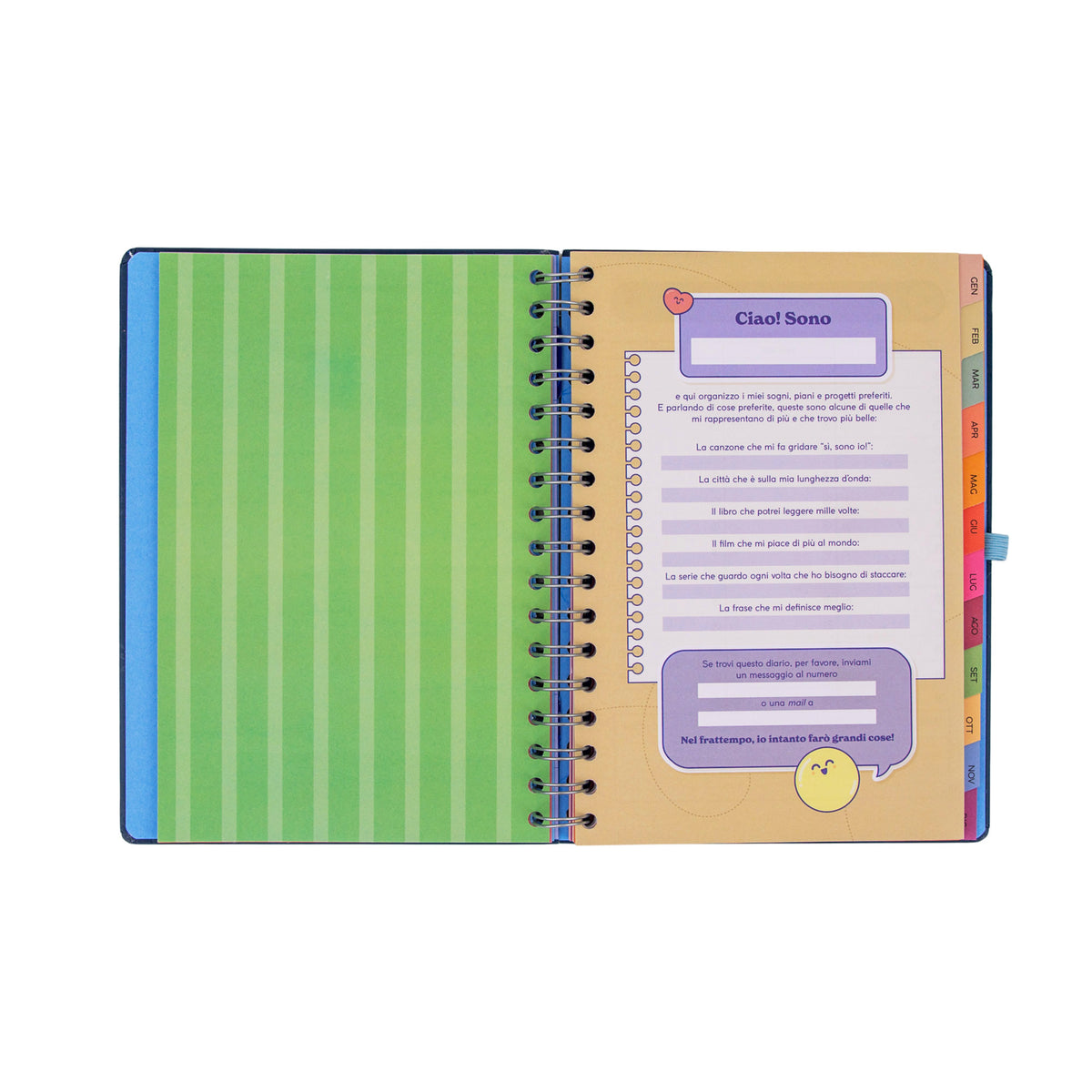 Agenda Mr. Wonderful 2027 con adesivi