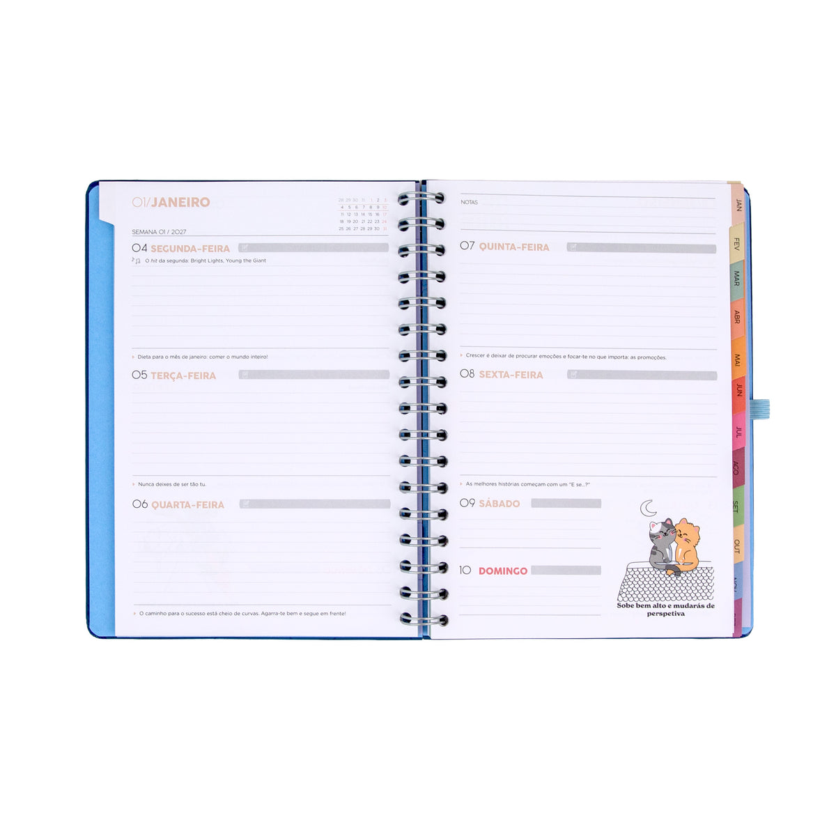 Agenda grande 2027 com bolso Mr. Wonderful