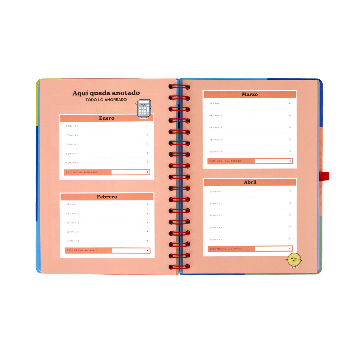 Agenda semanal 2027 con cierre elástico Mr. Wonderful