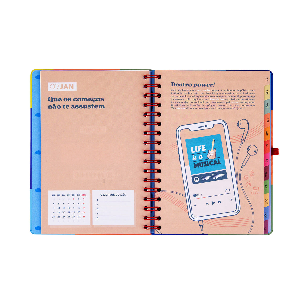 Agenda semanal compacta Mr. Wonderful 2027