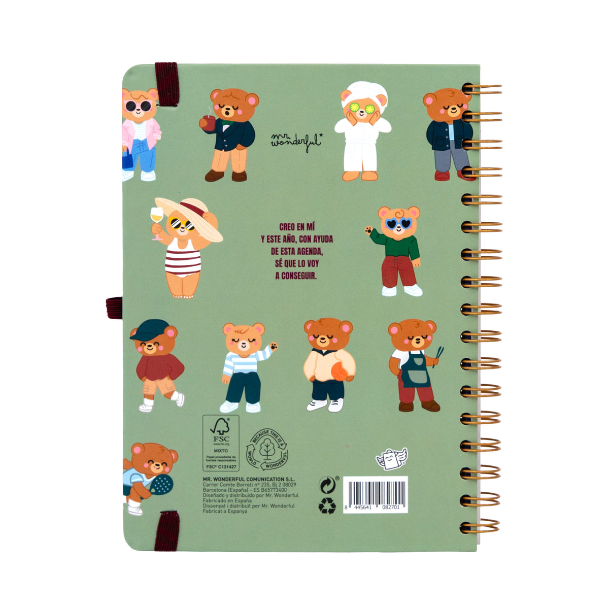 Agenda Entre Rutinas y Tareas Mr. Wonderful 2027