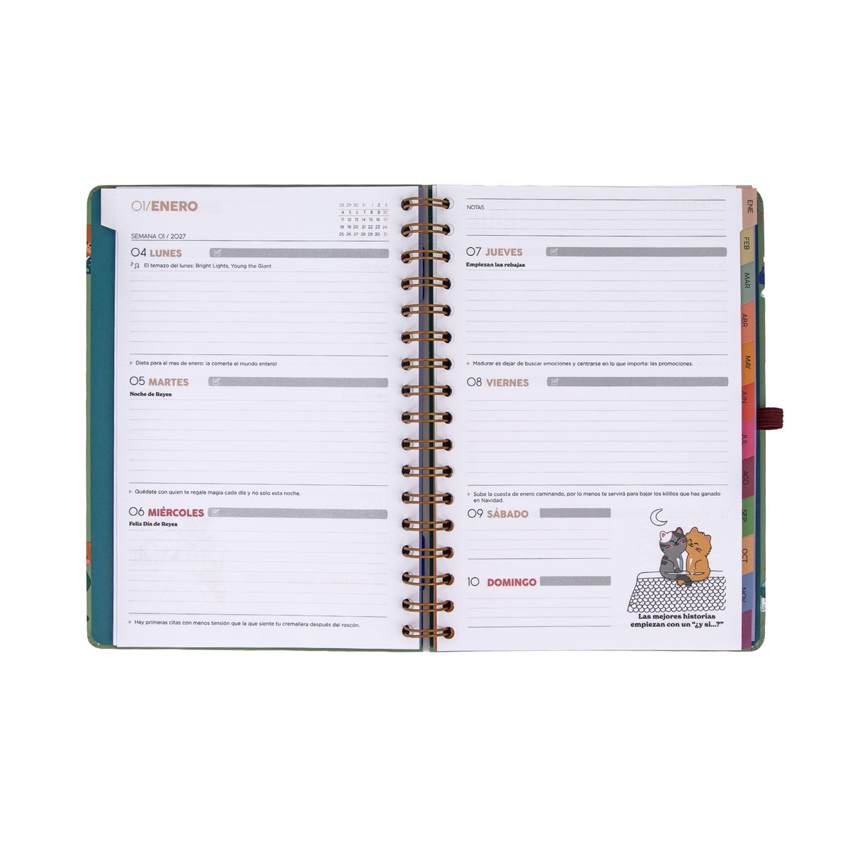 Agenda Mr. Wonderful 2027 con bolsillo interior