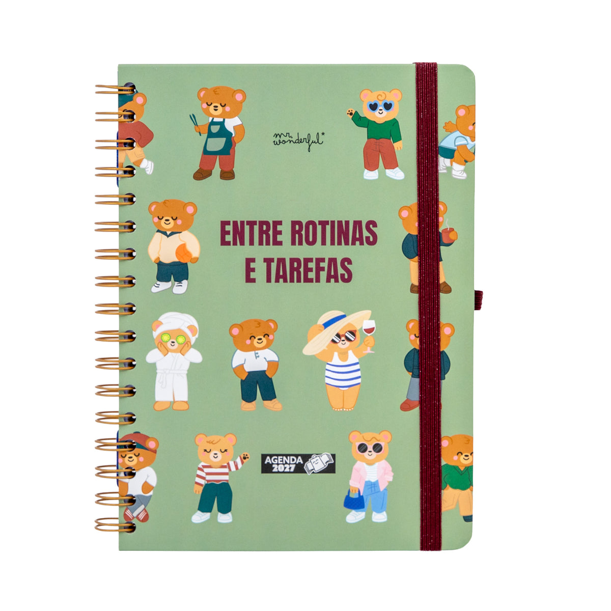 Agenda diária pequena 2027 Mr. Wonderful