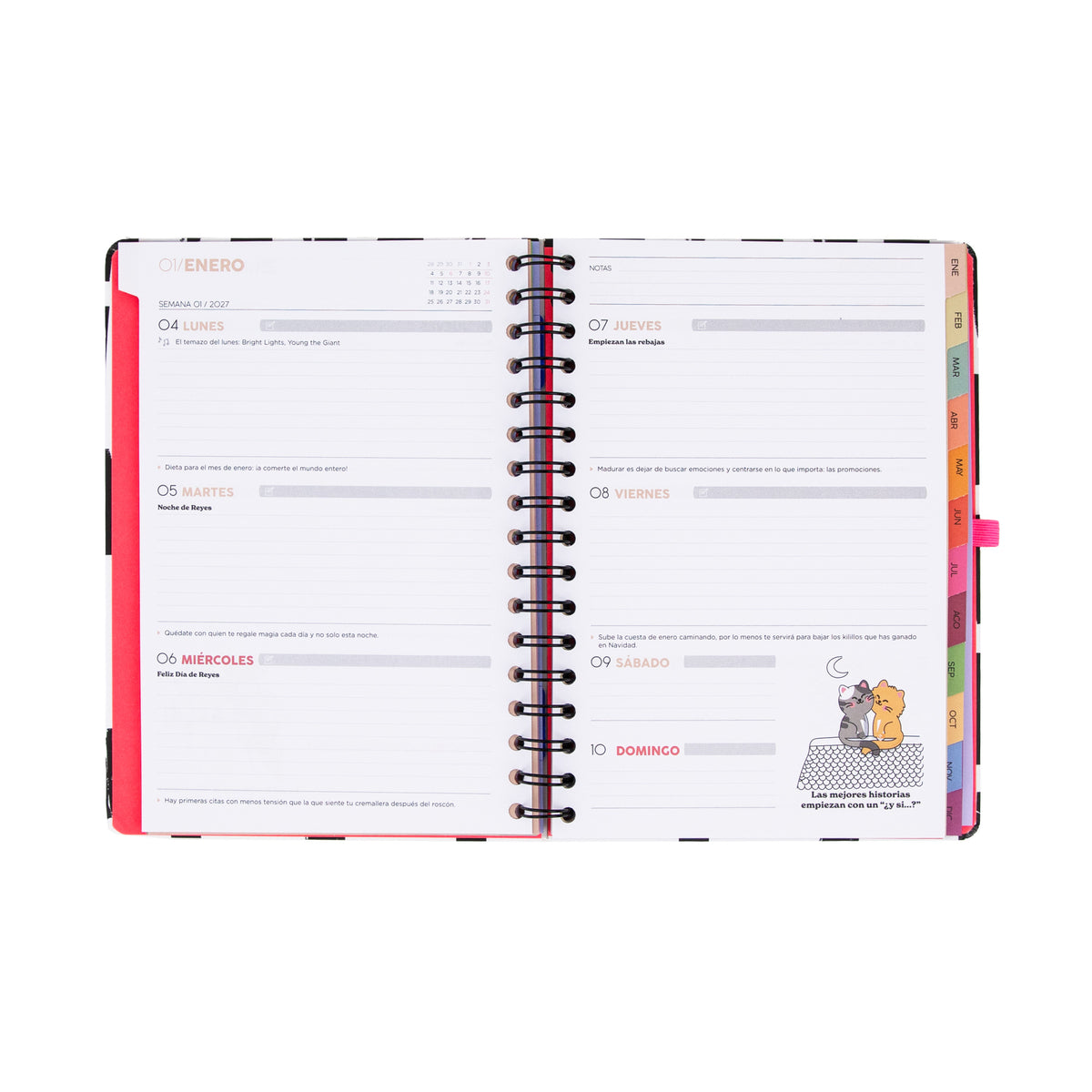 Agenda Mr. Wonderful 2027 con bolsillo interior